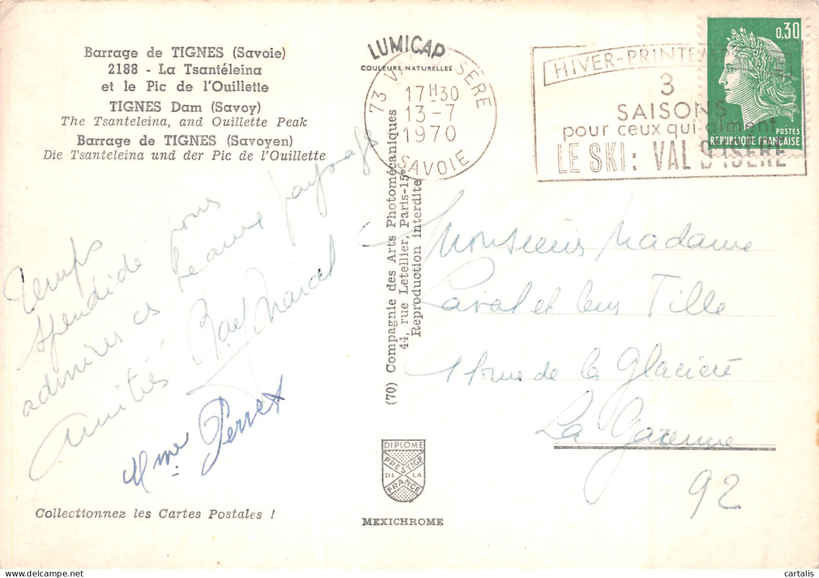 73-TIGNES-N°3826-D/0199 - Altri & Non Classificati