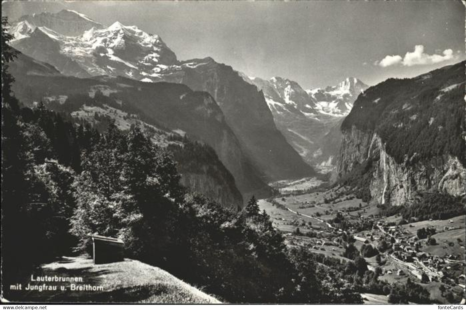 11337165 Lauterbrunnental Lauterbrunnen Mit Jungfrau Und Breithorn Lauterbrunnen - Autres & Non Classés