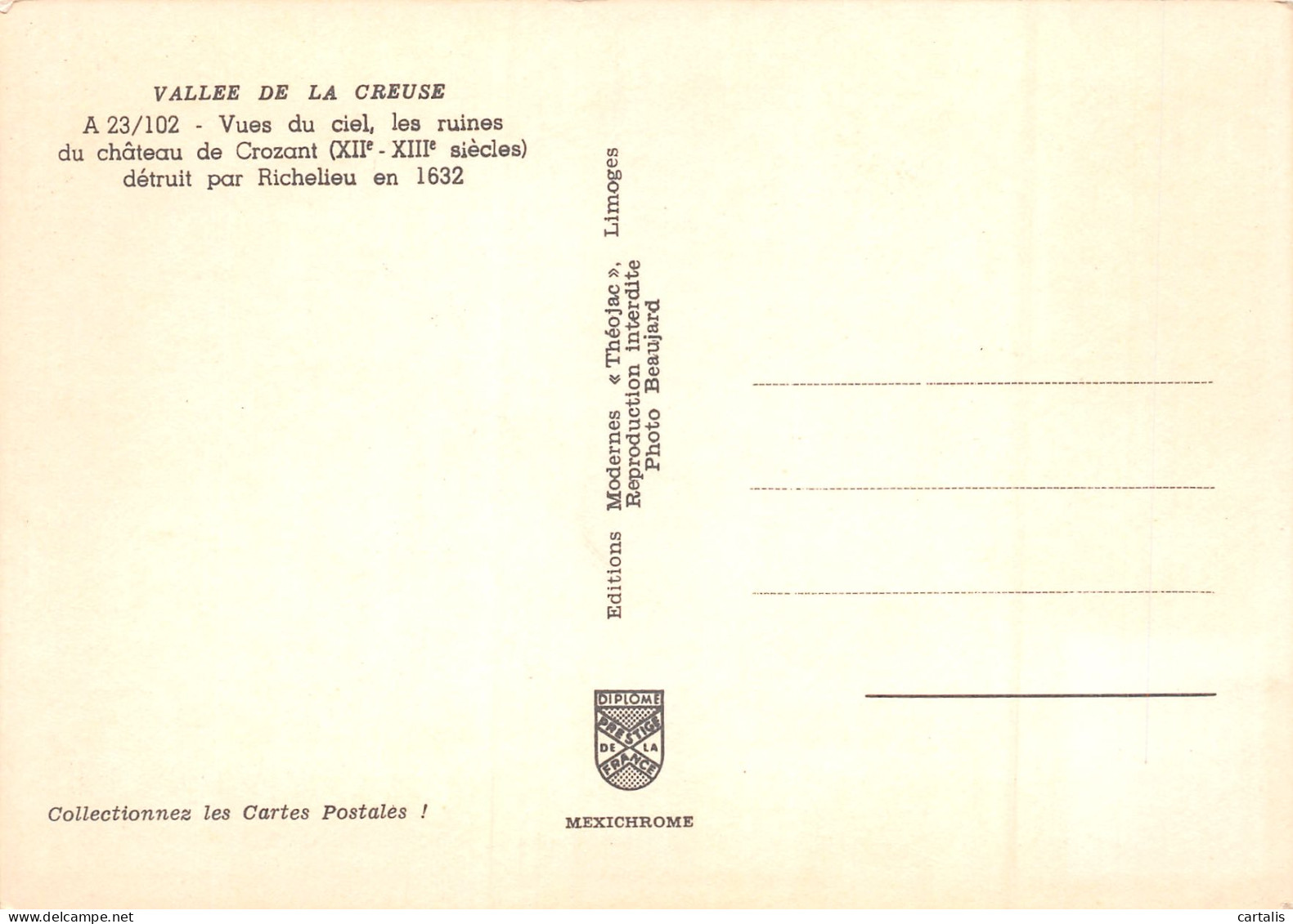 23-VALLEE DE LA CREUSE-N°3827-C/0383 - Other & Unclassified