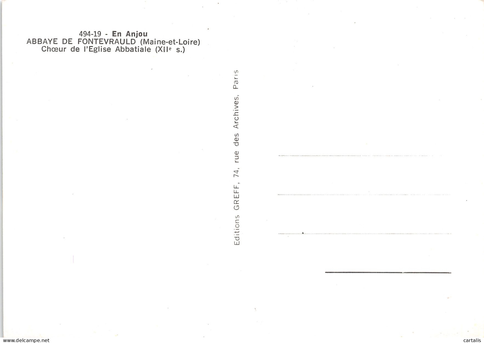 49-FONTEVRAULD-N°3827-C/0249 - Other & Unclassified