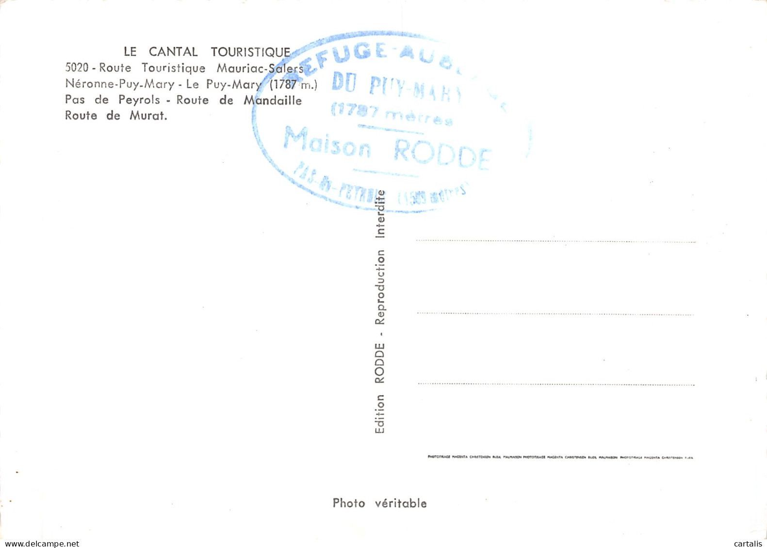 15-LE CANTAL ROUTE MAURIAC SALERS-N°3827-C/0071 - Other & Unclassified