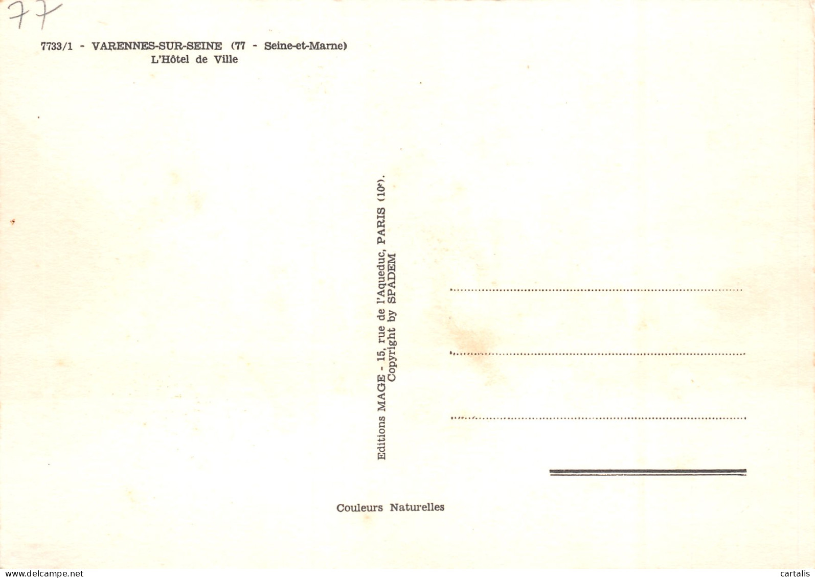 77-VARENNES SUR SEINE-N°3827-B/0365 - Altri & Non Classificati