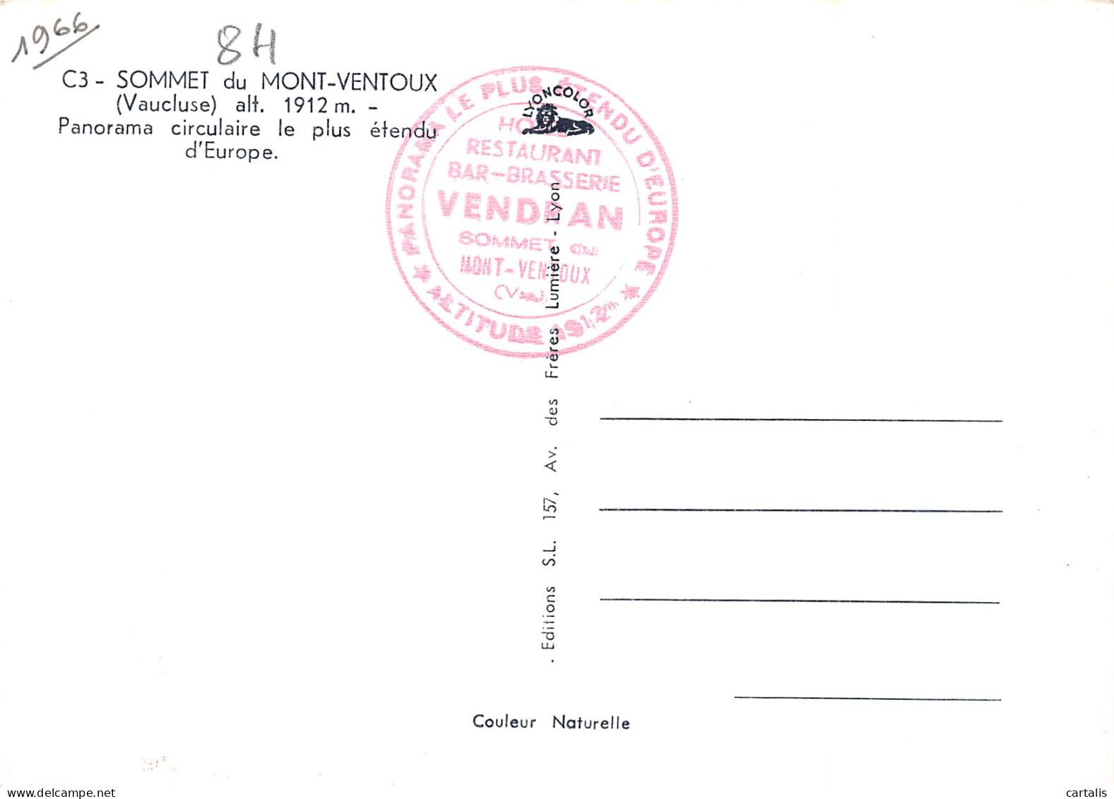 84-MONT VENTOUX-N°3827-B/0169 - Andere & Zonder Classificatie