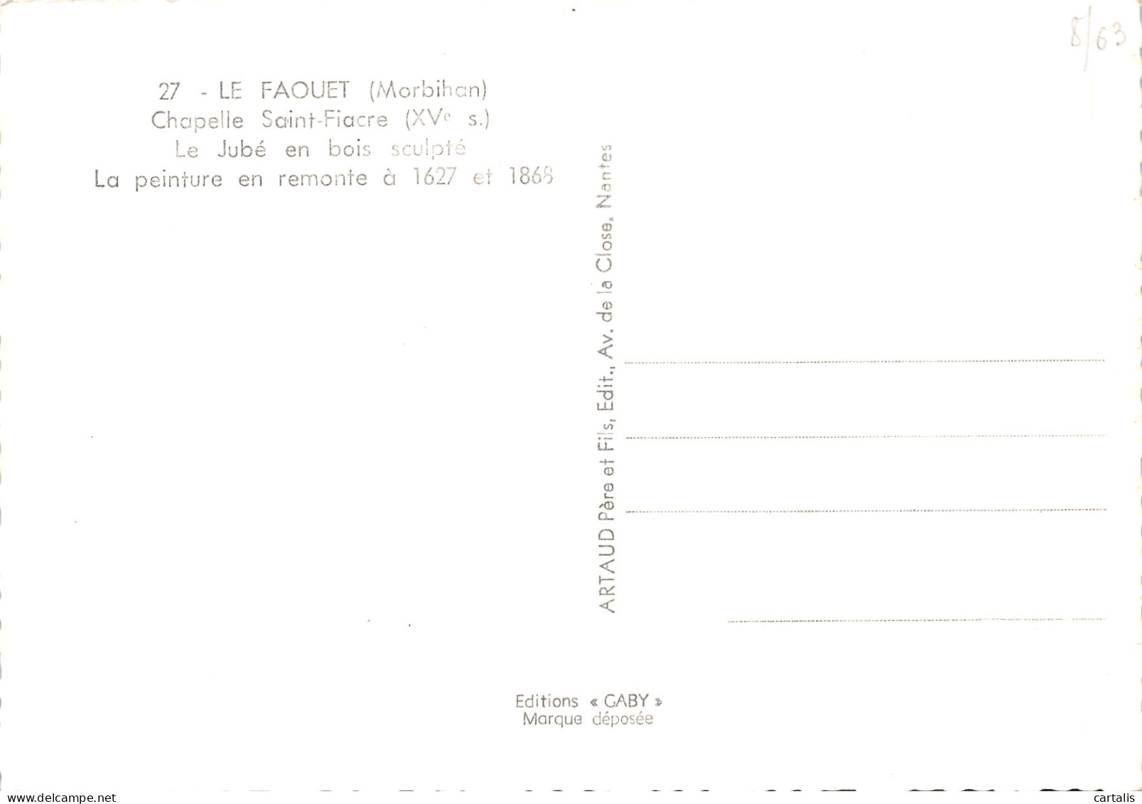 56-LE FAOUET-N°3827-B/0133 - Le Faouet