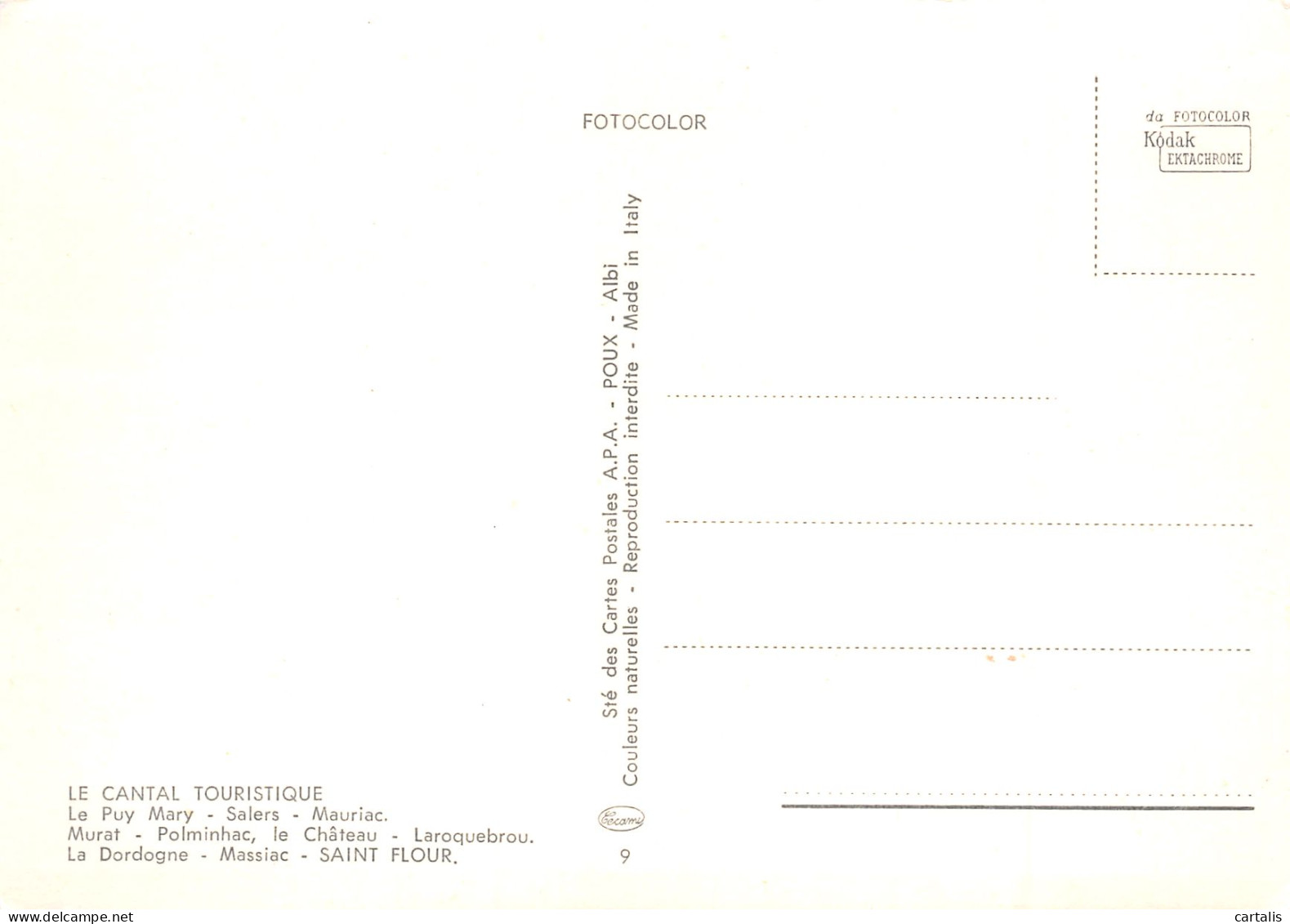 15-LE CANTAL MULTI VUES-N°3827-B/0065 - Sonstige & Ohne Zuordnung