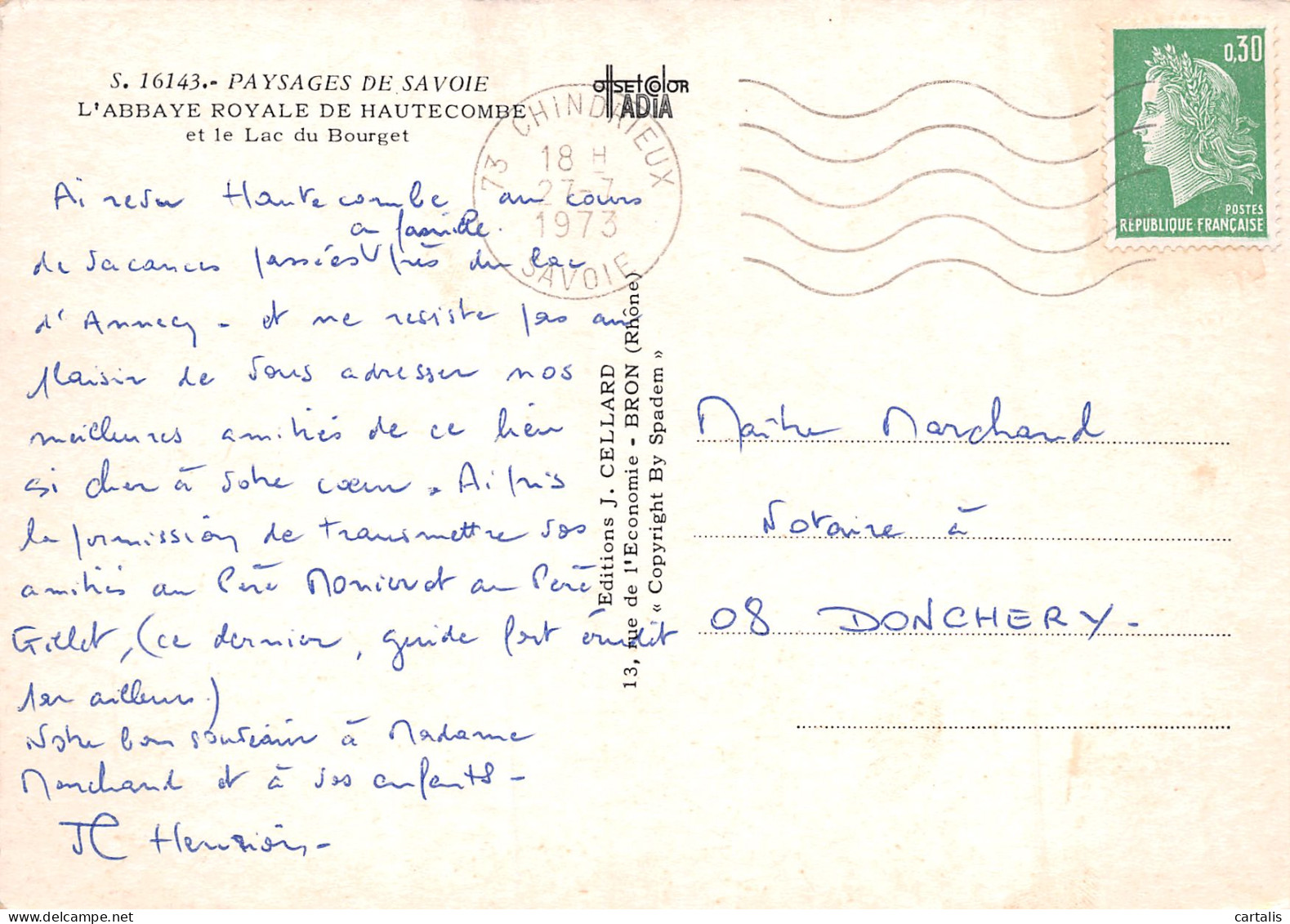 73-HAUTECOMBE-N°3828-A/0107 - Aix Les Bains