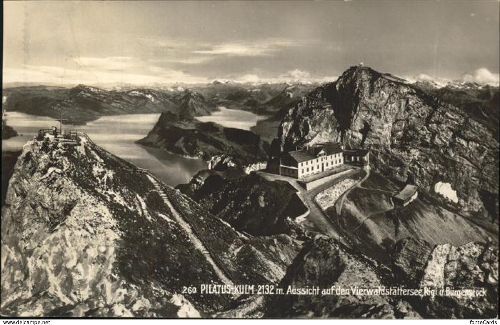 11337124 Pilatus Kulm Blick Auf Den Vierwaldstaetter See Rigi Und Buergenstock P - Sonstige & Ohne Zuordnung