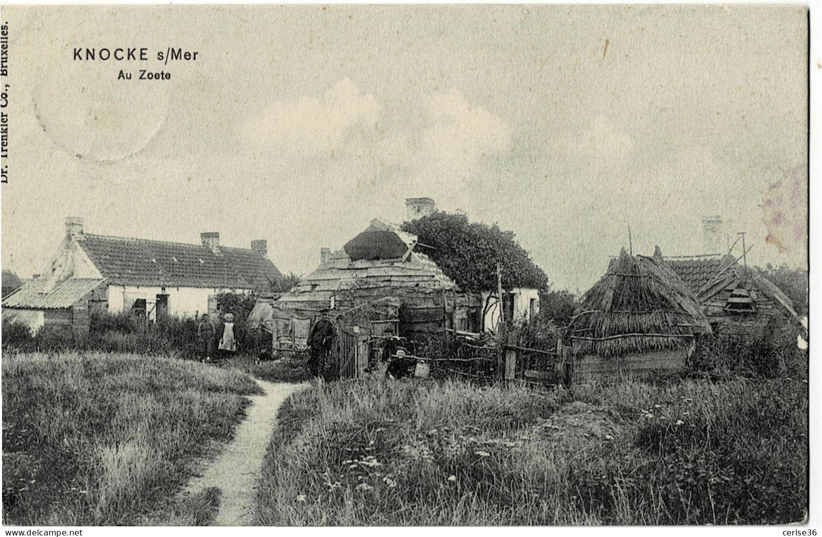 Knocke S/Mer Au Zoute Circulée En 1907 - Knokke