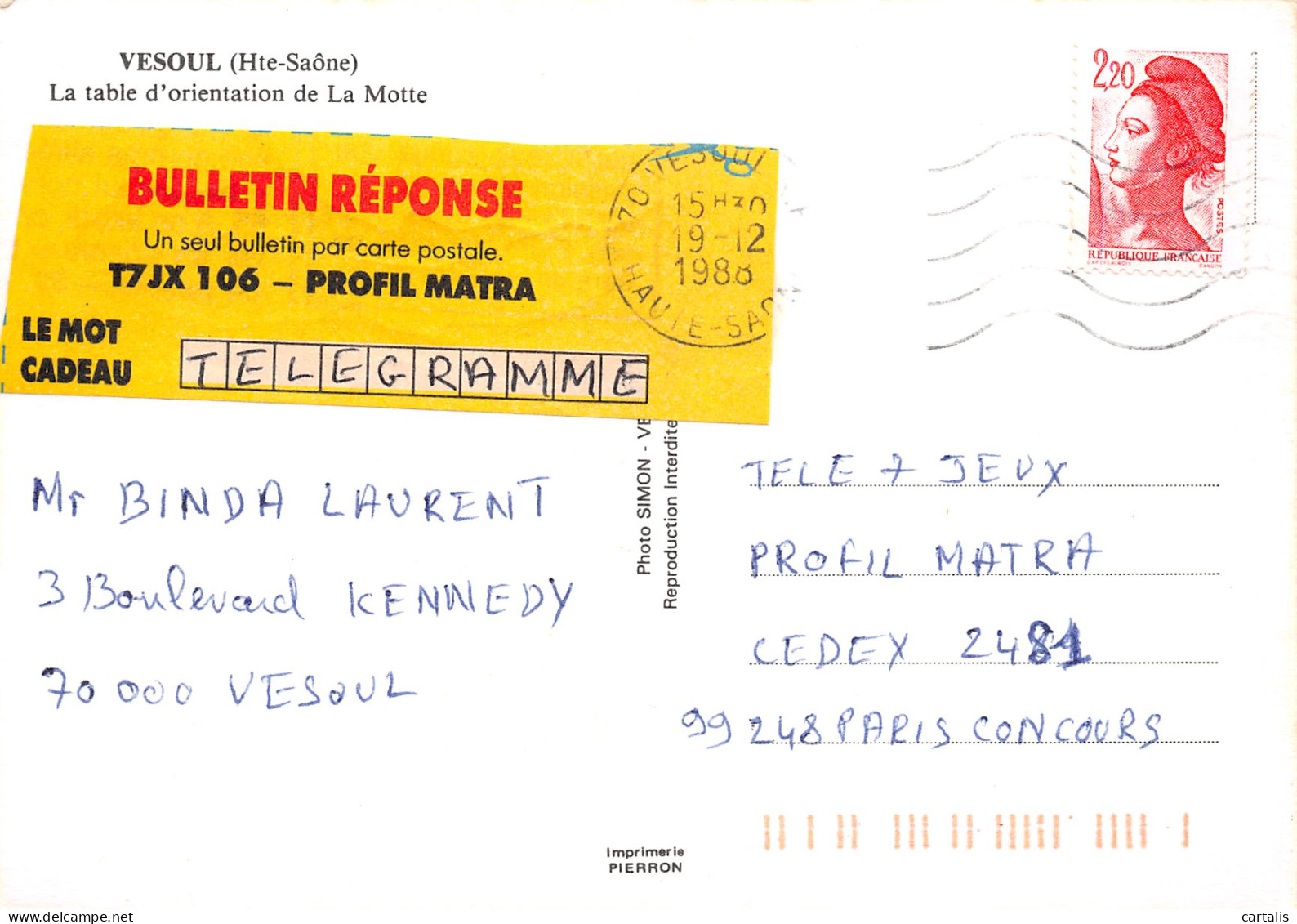 70-VESOUL-N°3828-C/0347 - Other & Unclassified