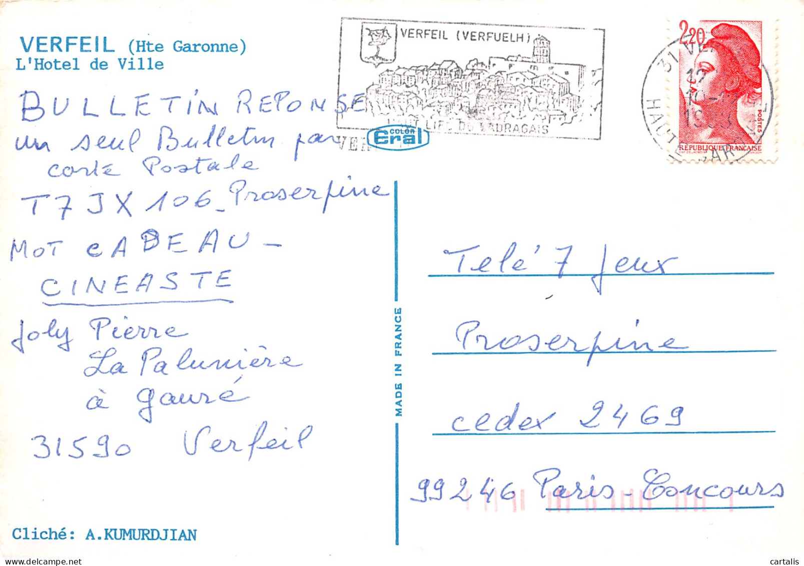 31-VERFEIL-N°3828-C/0311 - Other & Unclassified