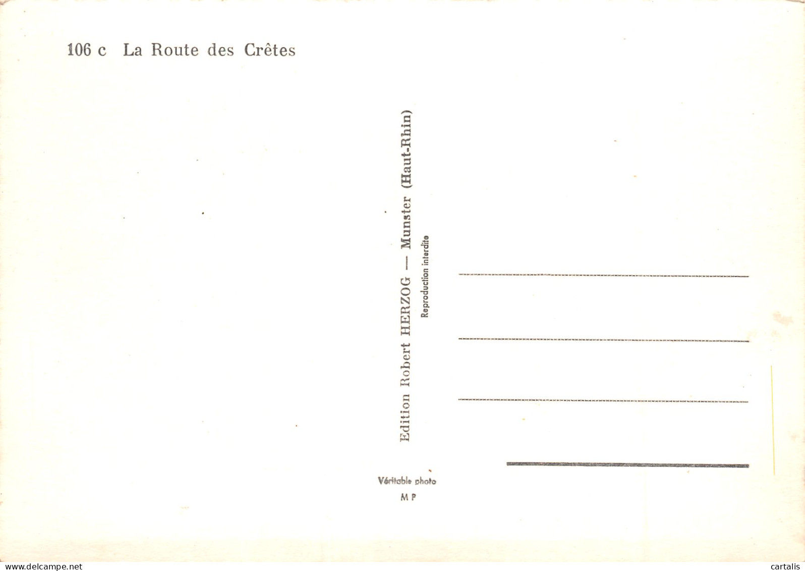 68-LA ROUTE DES CRETES-N°3828-C/0203 - Autres & Non Classés