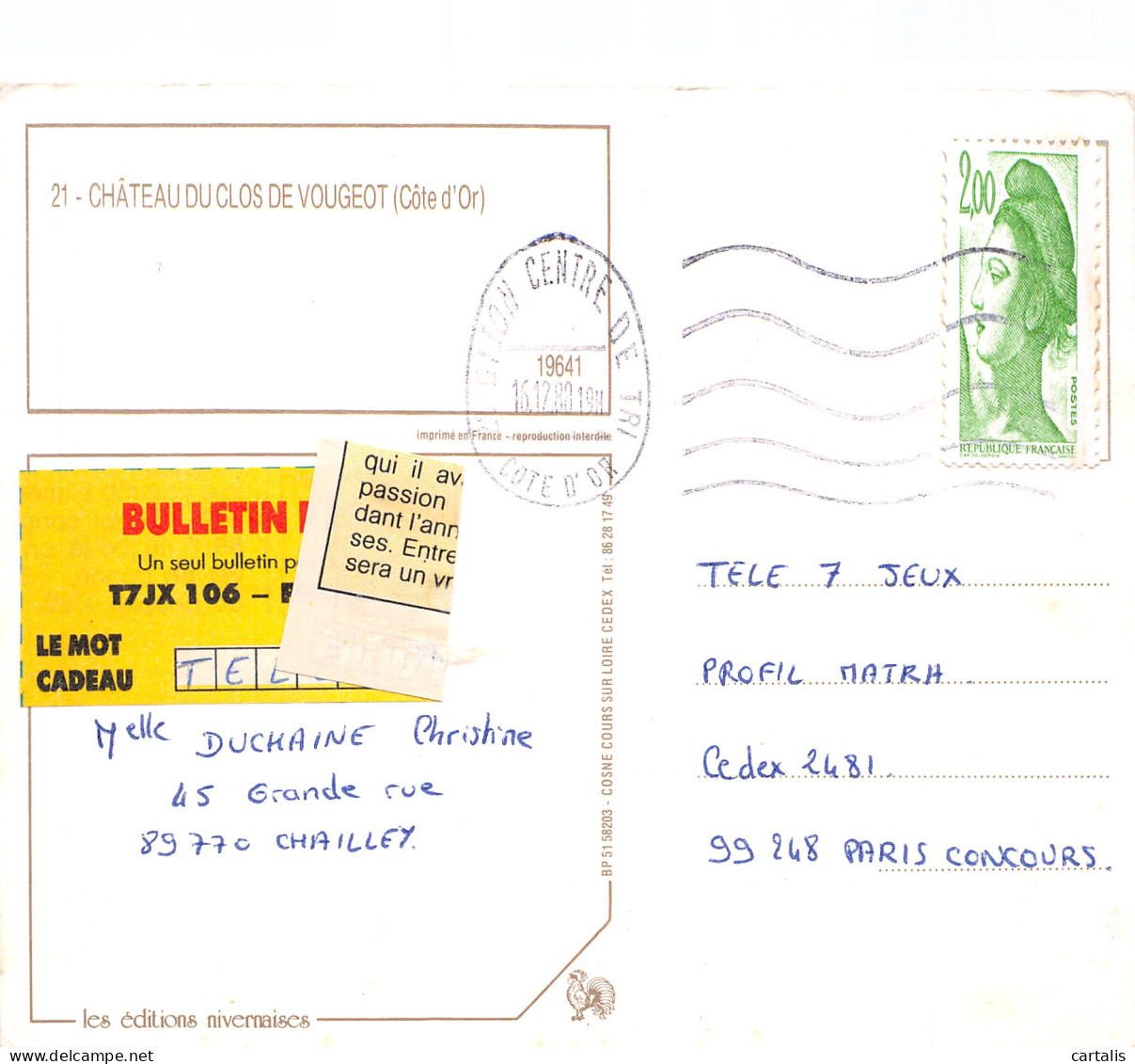 21-VOUGEOT-N°3828-C/0145 - Other & Unclassified