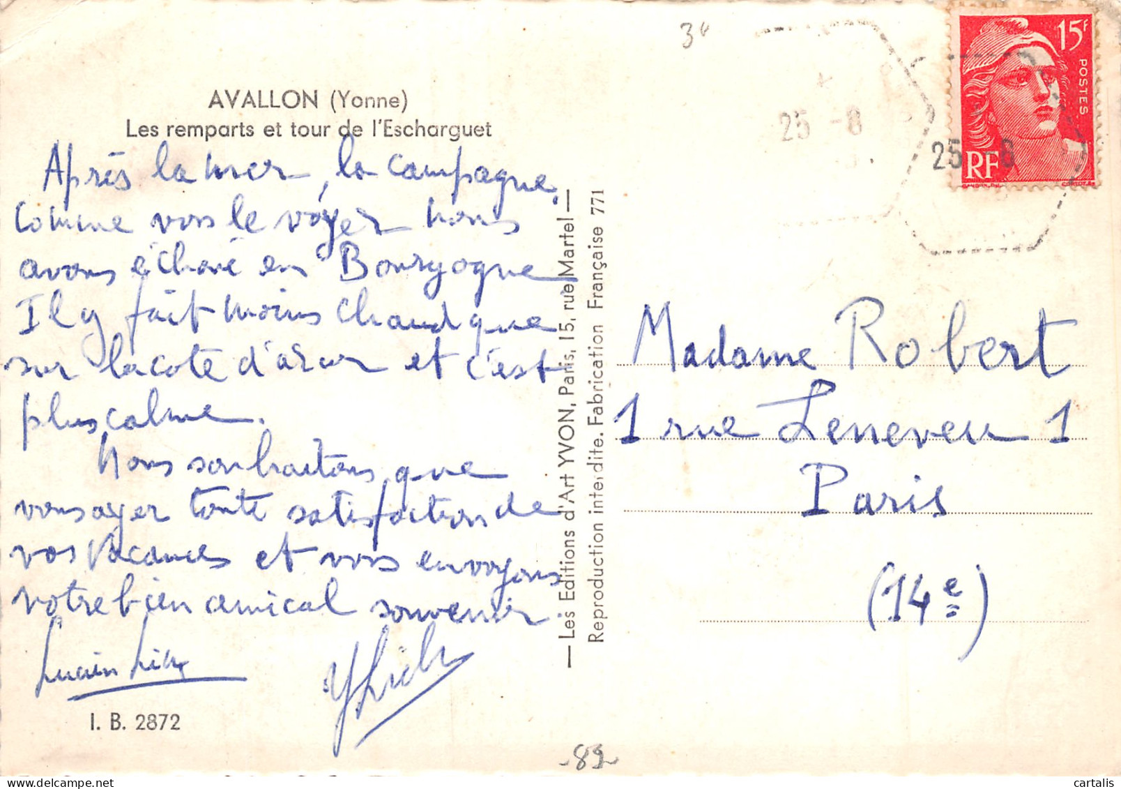 89-AVALLON-N°3828-C/0049 - Avallon