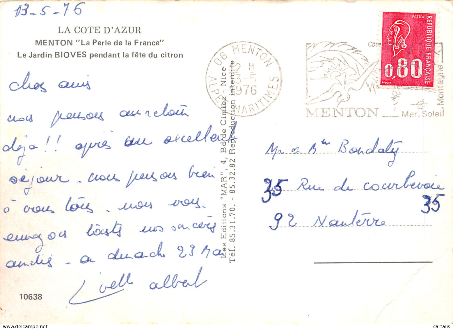 06-MENTON-N°3828-C/0015 - Menton