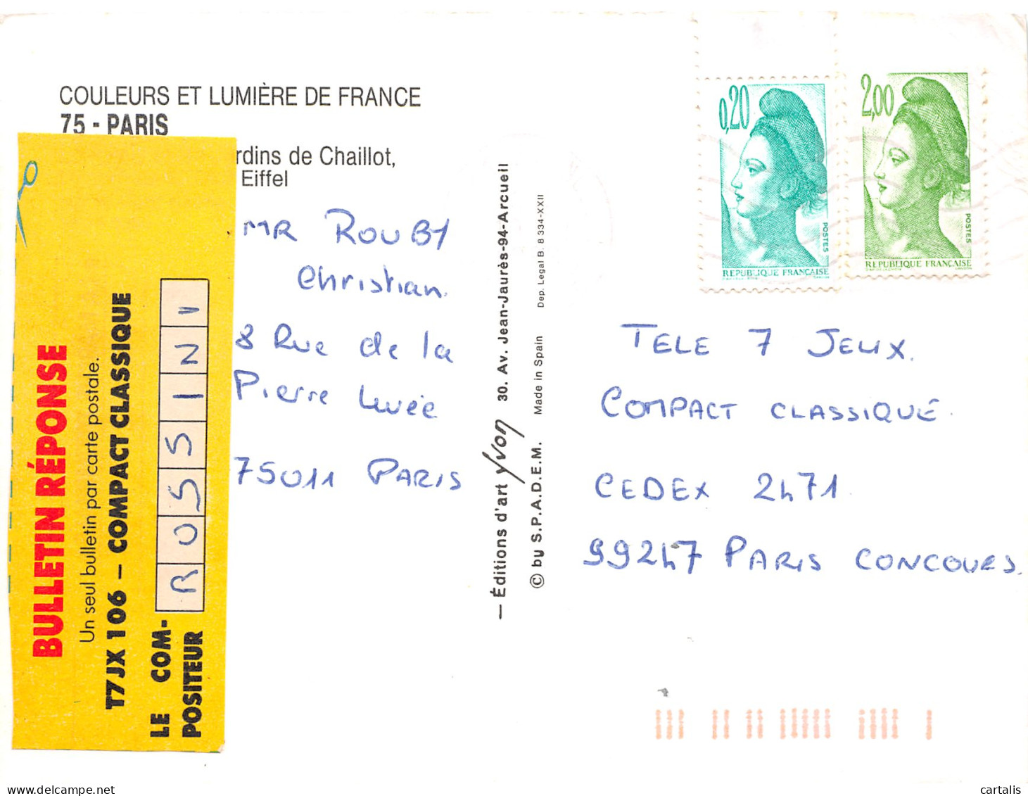 75-PARIS JARDINS DE CHAILLOT-N°3828-B/0283 - Otros & Sin Clasificación