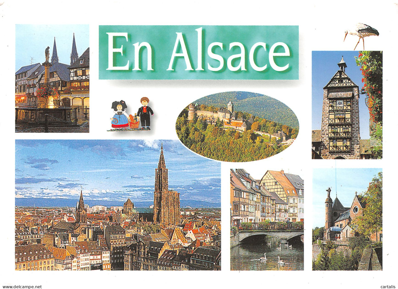 67-ALSACE MULTI VUES-N°3828-B/0155 - Other & Unclassified