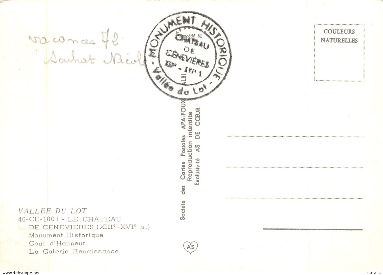 46-CENEVIERES-N°3828-B/0019 - Other & Unclassified