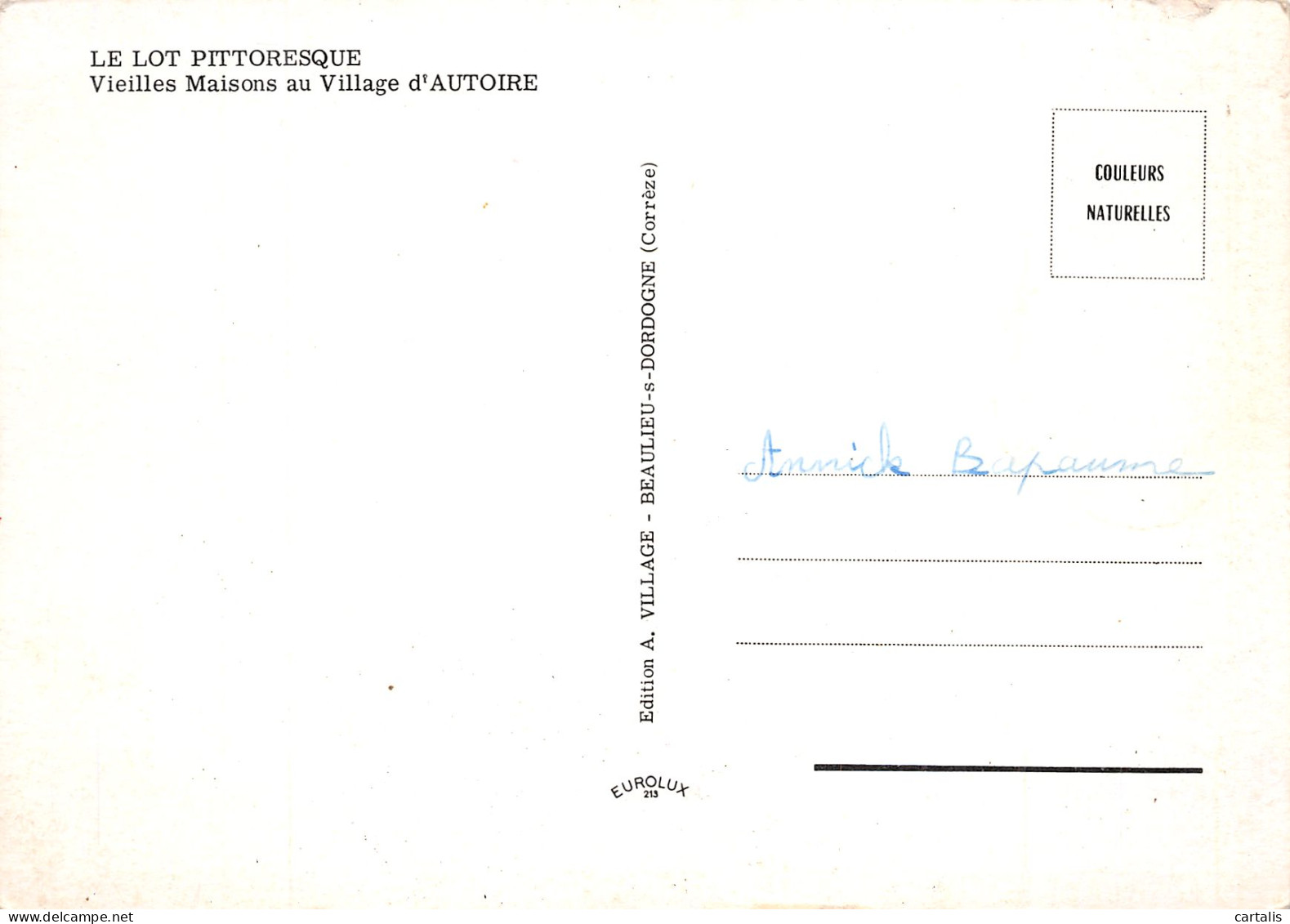 46-AUTOIRE-N°3828-A/0399 - Other & Unclassified