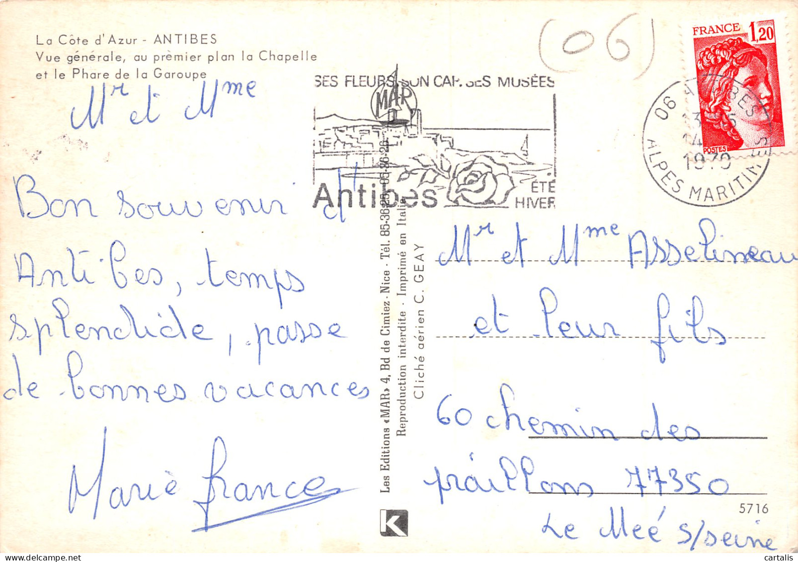 06-ANTIBES-N°3829-A/0273 - Otros & Sin Clasificación