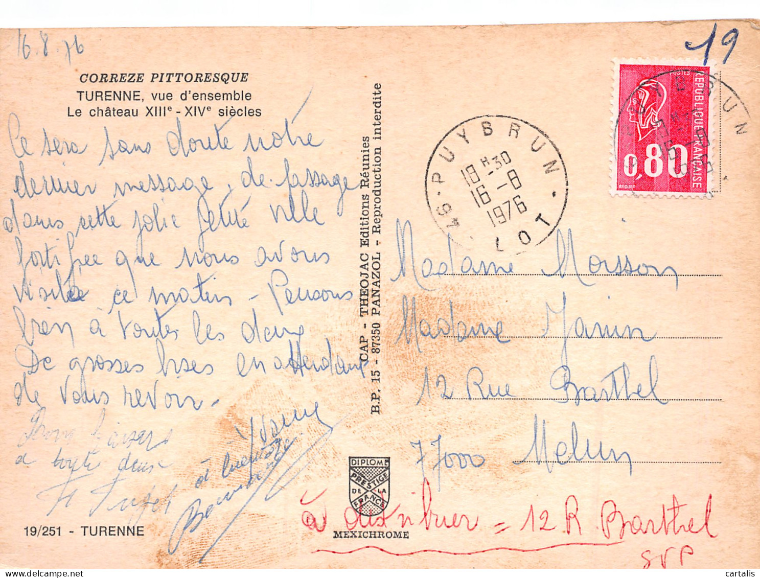 19-TURENNE-N°3829-A/0147 - Autres & Non Classés