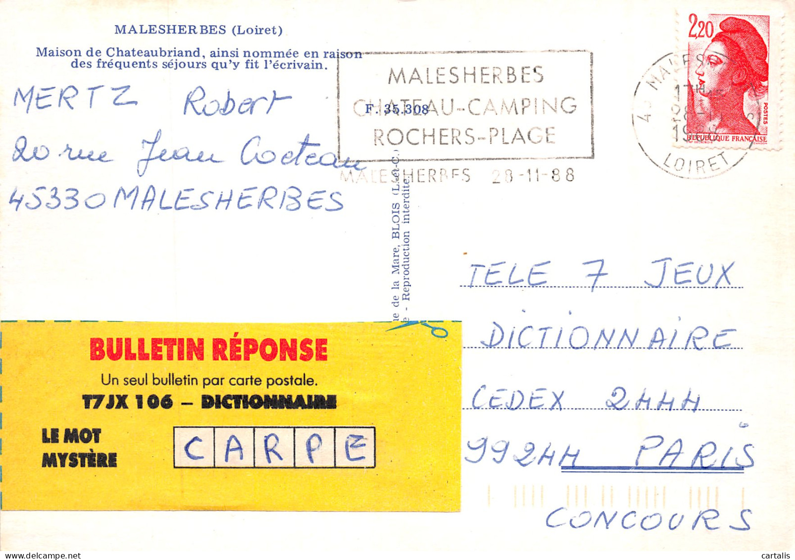 45-MALESHERBES-N°3829-A/0123 - Malesherbes