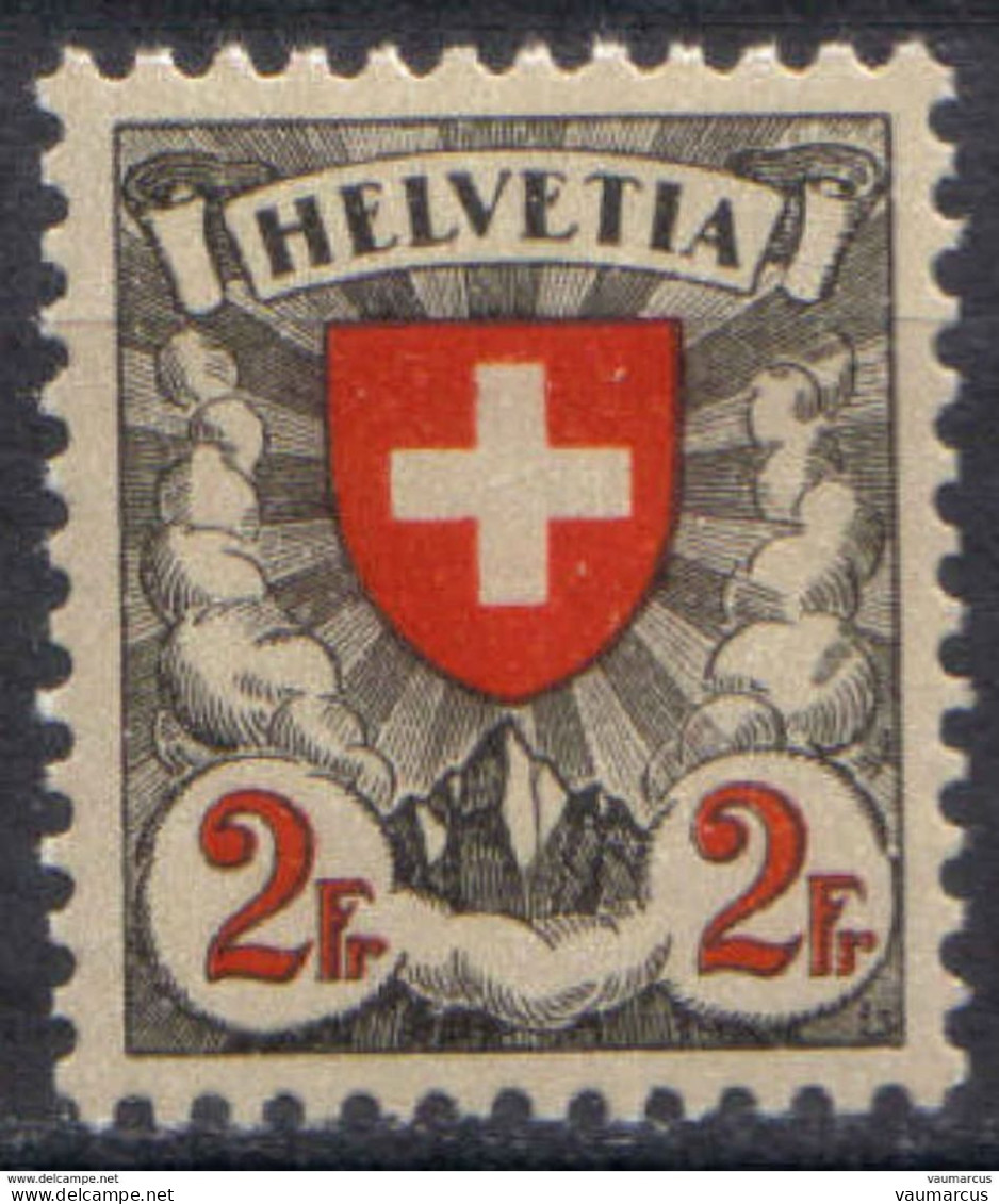 Zu 166z / Mi 197z / YT 211a Papier Gaufré ** / MNH SBK 140,- Voir Description - Unused Stamps