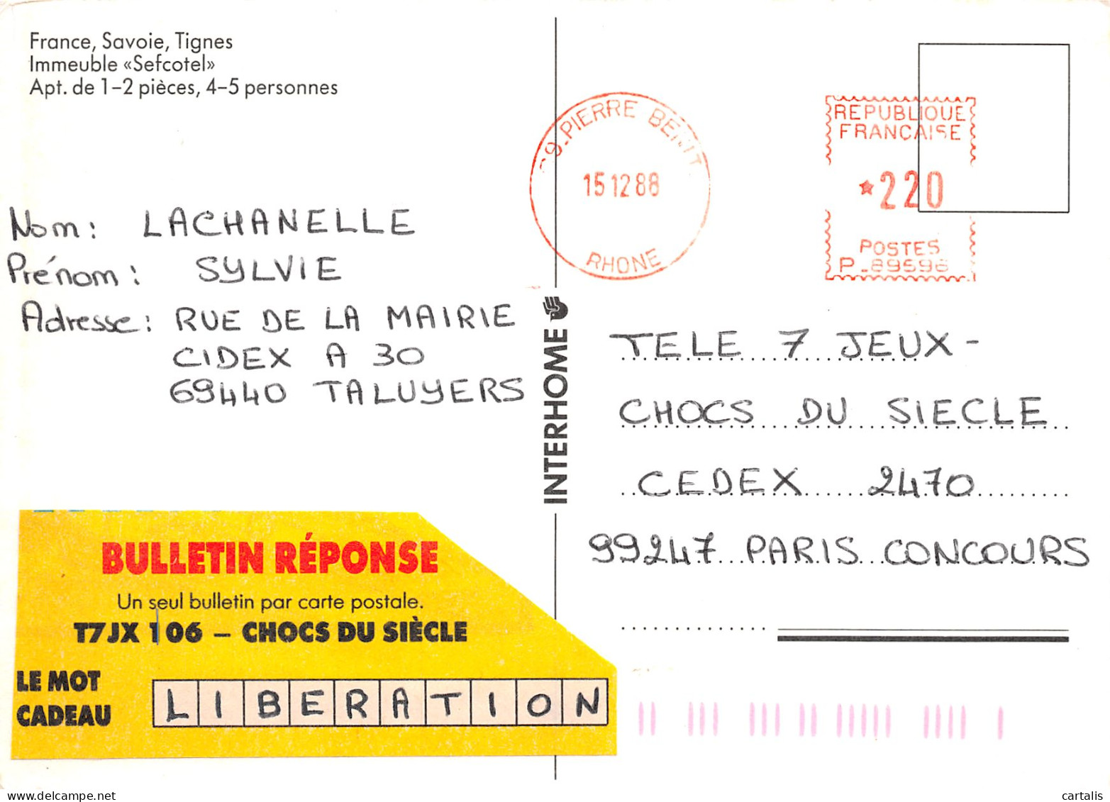 73-TIGNES-N°3828-D/0109 - Other & Unclassified