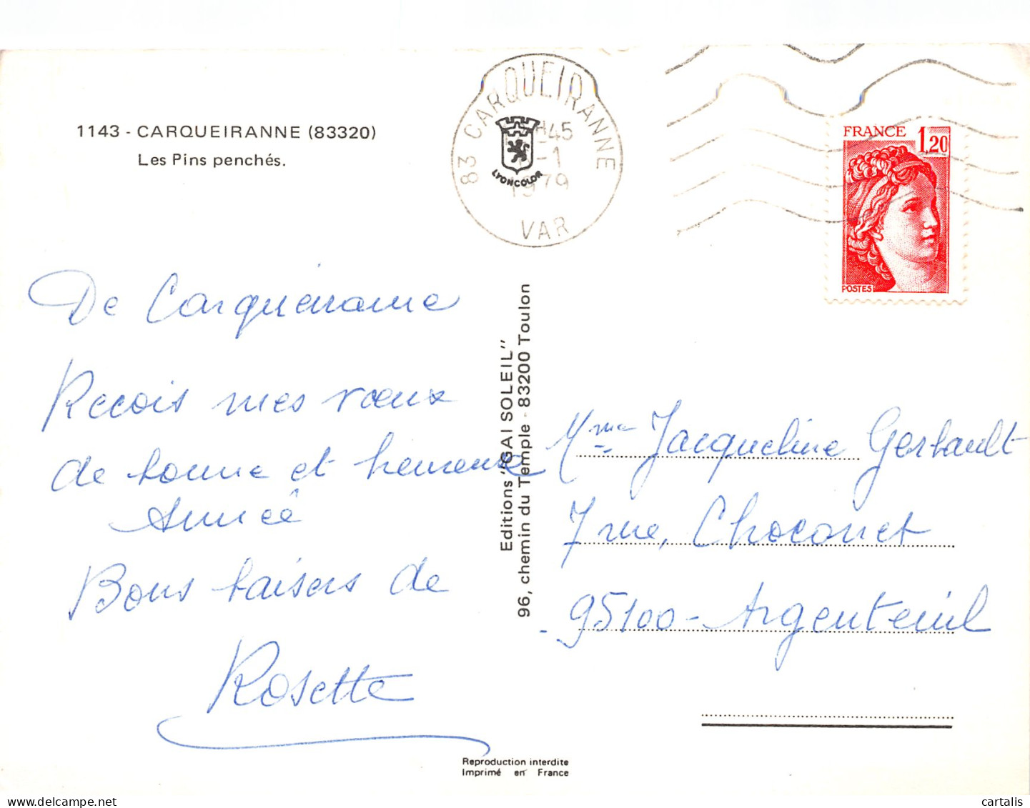 83-CARQUEIRANNE-N°3829-C/0329 - Carqueiranne