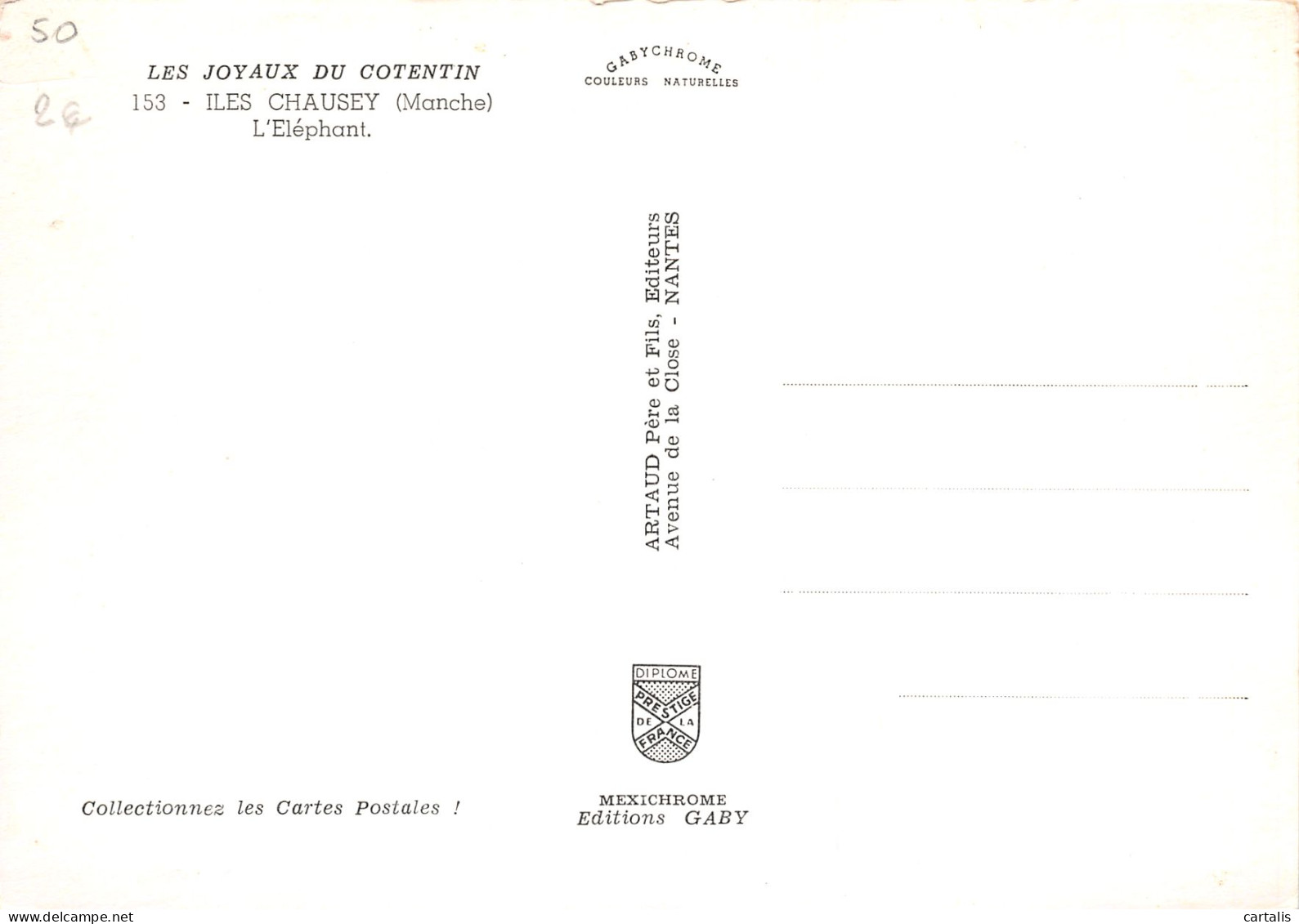 50-ILES CHAUSEY-N°3829-C/0101 - Other & Unclassified