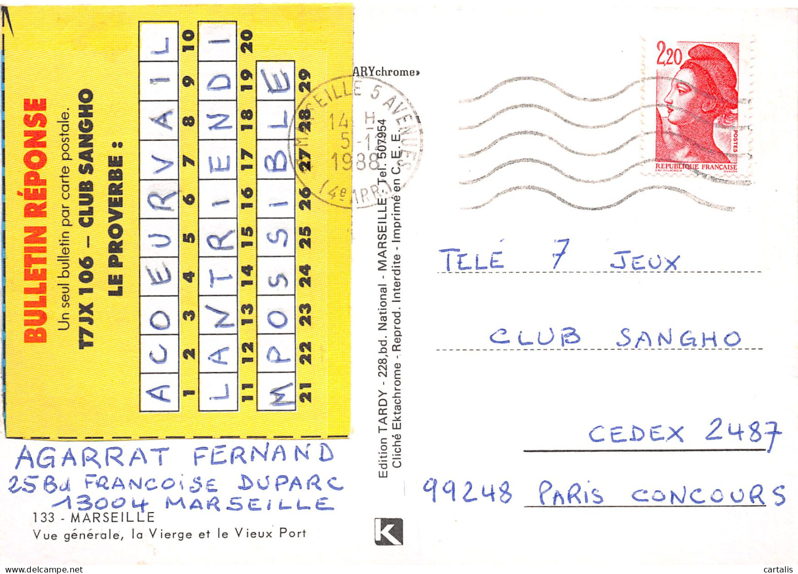 13-MARSEILLE-N°3829-B/0253 - Sin Clasificación