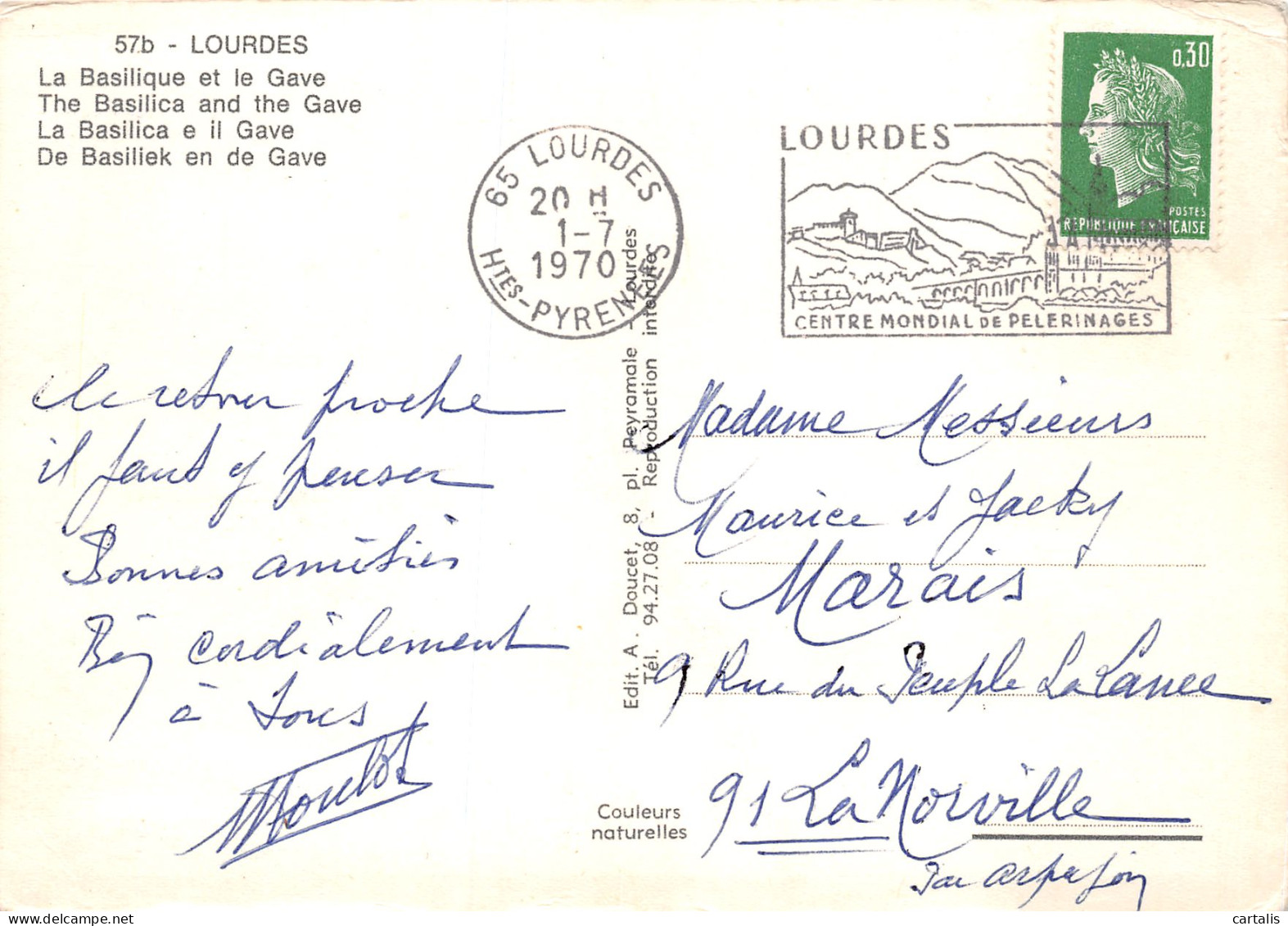 65-LOURDES-N°3829-B/0193 - Lourdes