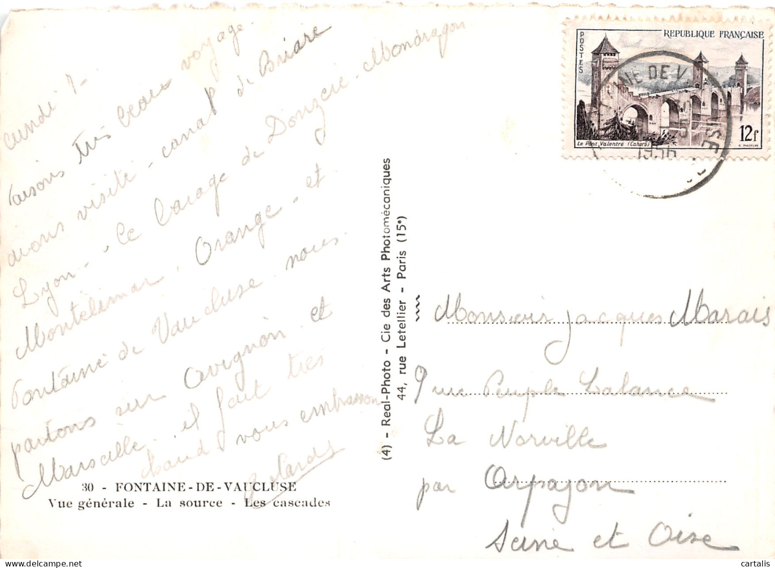 84-FONTAINE DE VAUCLUSE-N°3829-B/0125 - Other & Unclassified