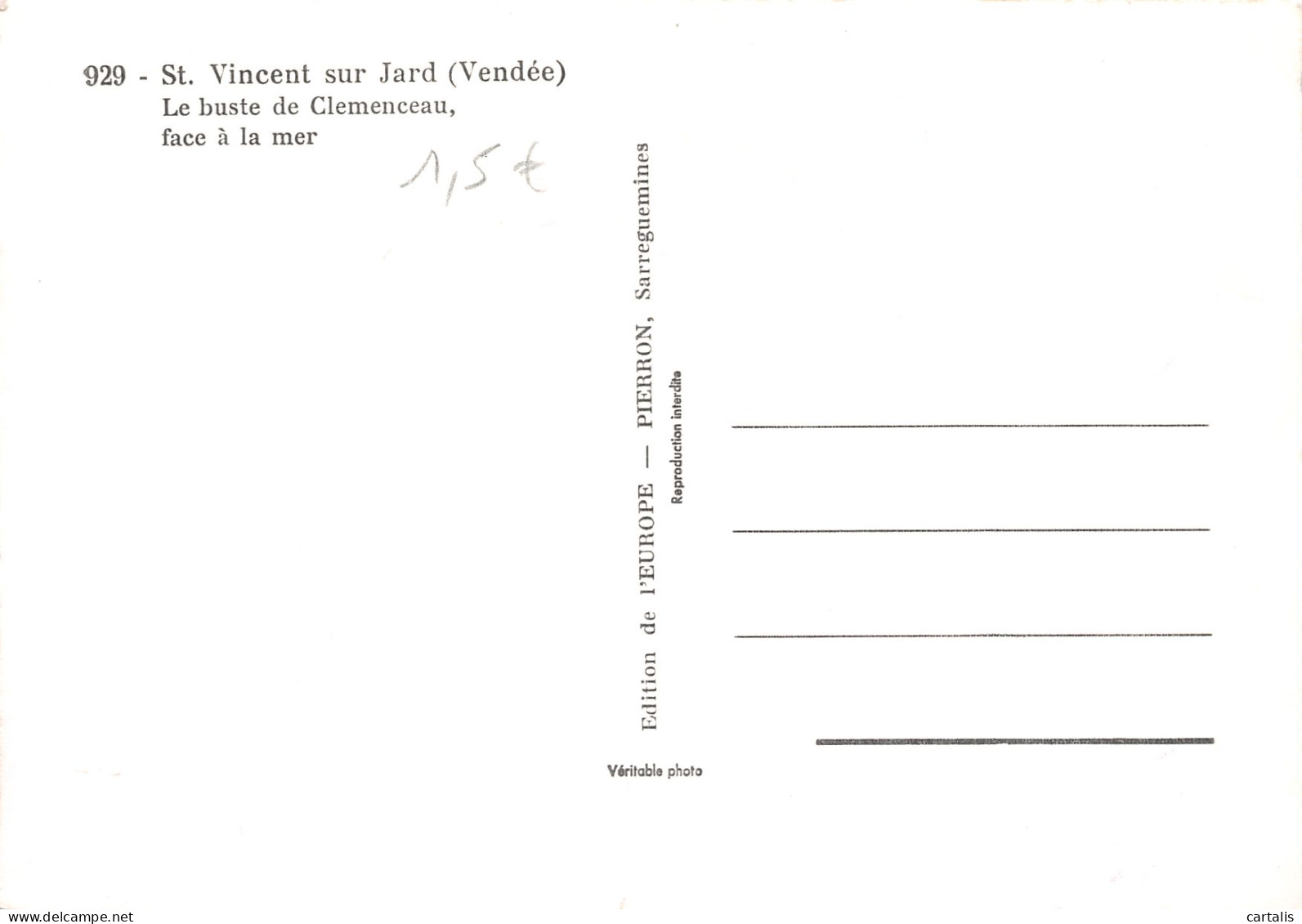 85-SAINT VINCENT SUR JARD-N°3830-A/0167 - Other & Unclassified