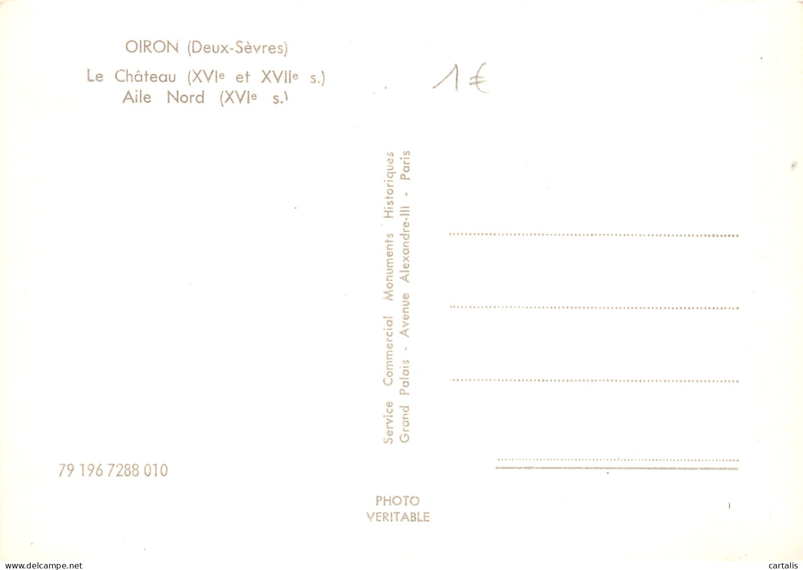 79-OIRON-N°3830-A/0125 - Sonstige & Ohne Zuordnung