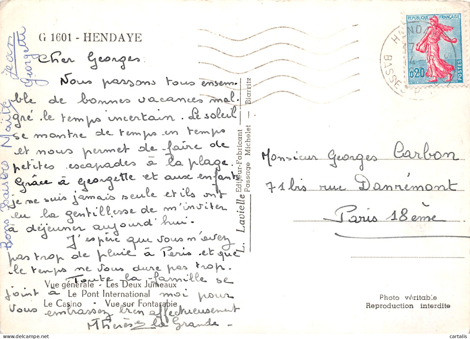 64-HENDAYE-N°3830-A/0103 - Hendaye