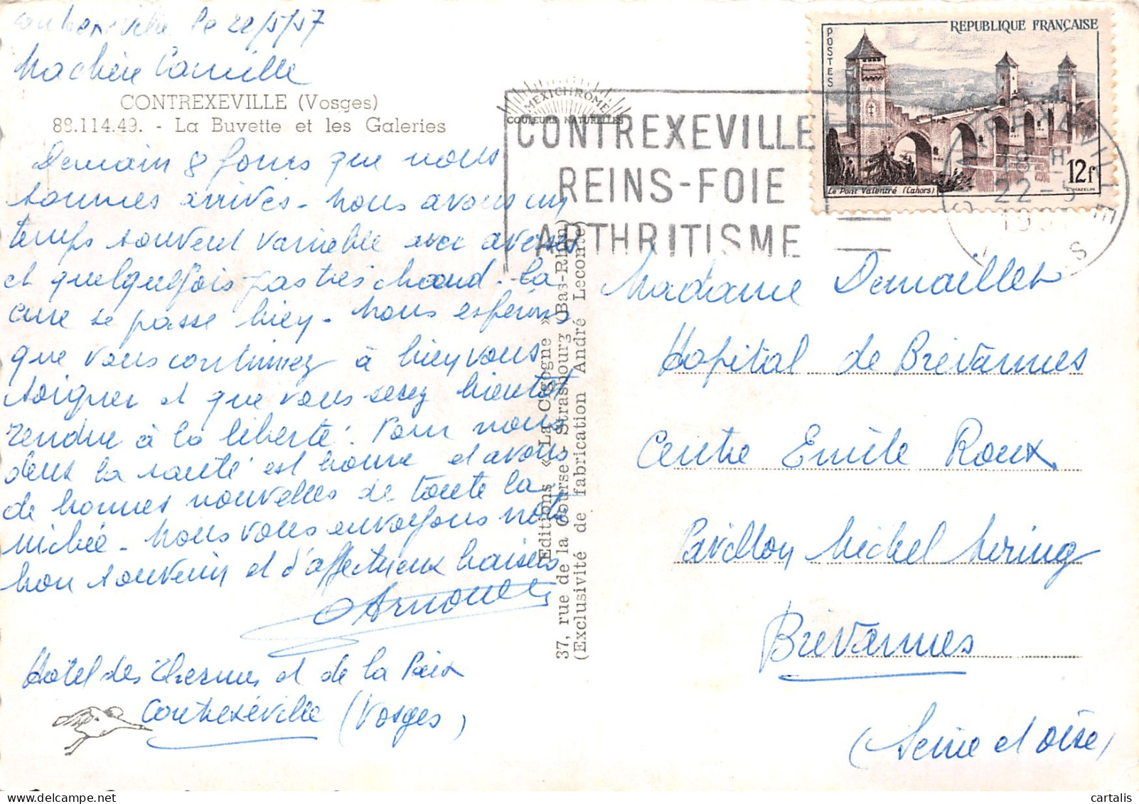 88-CONTREXEVILLE-N°3830-A/0063 - Andere & Zonder Classificatie