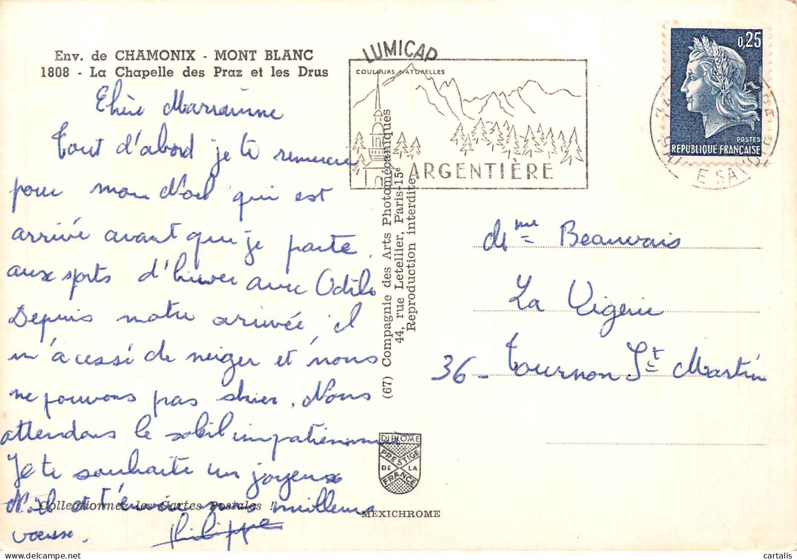 74-LE MONT BLANC-N°3830-A/0041 - Other & Unclassified