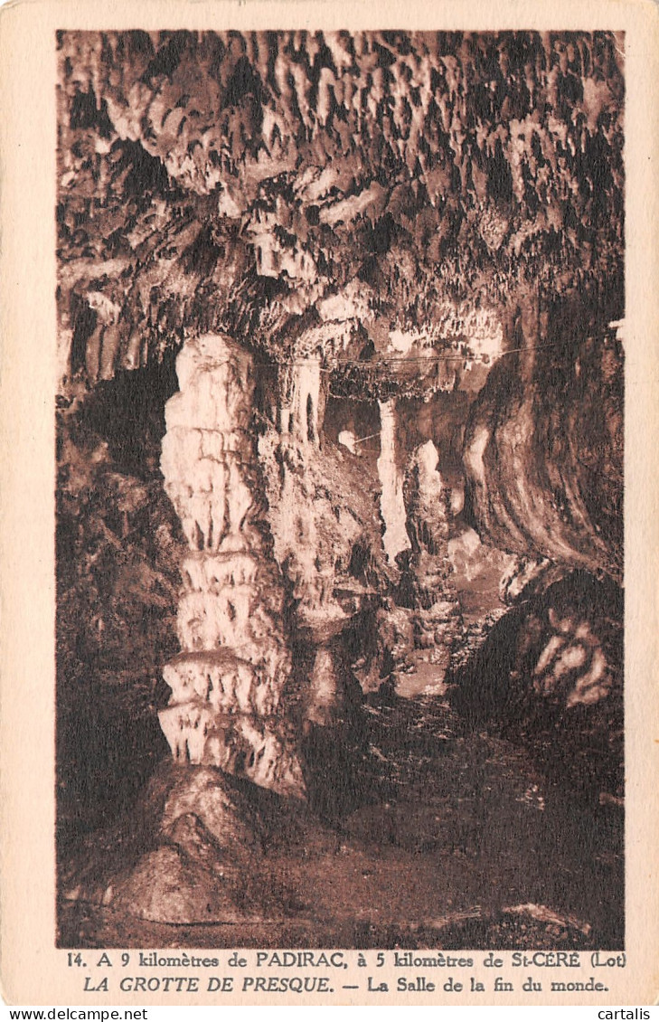 46-GROTTE DE PRESQUE-N°3829-E/0373 - Autres & Non Classés