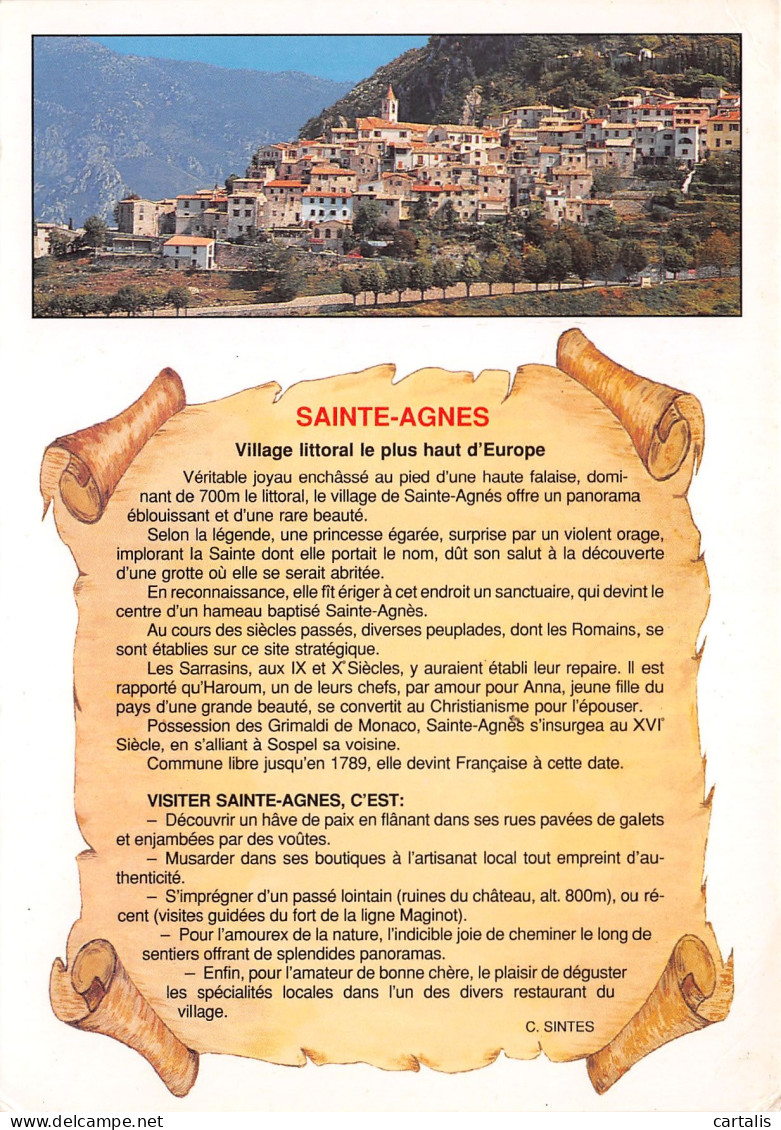 06-SAINTE AGNES-N°3829-D/0289 - Autres & Non Classés