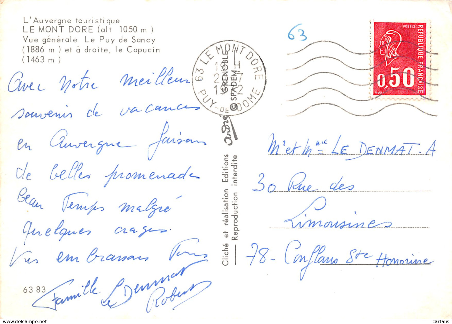 63-LE MONT DORE-N°3830-D/0177 - Le Mont Dore