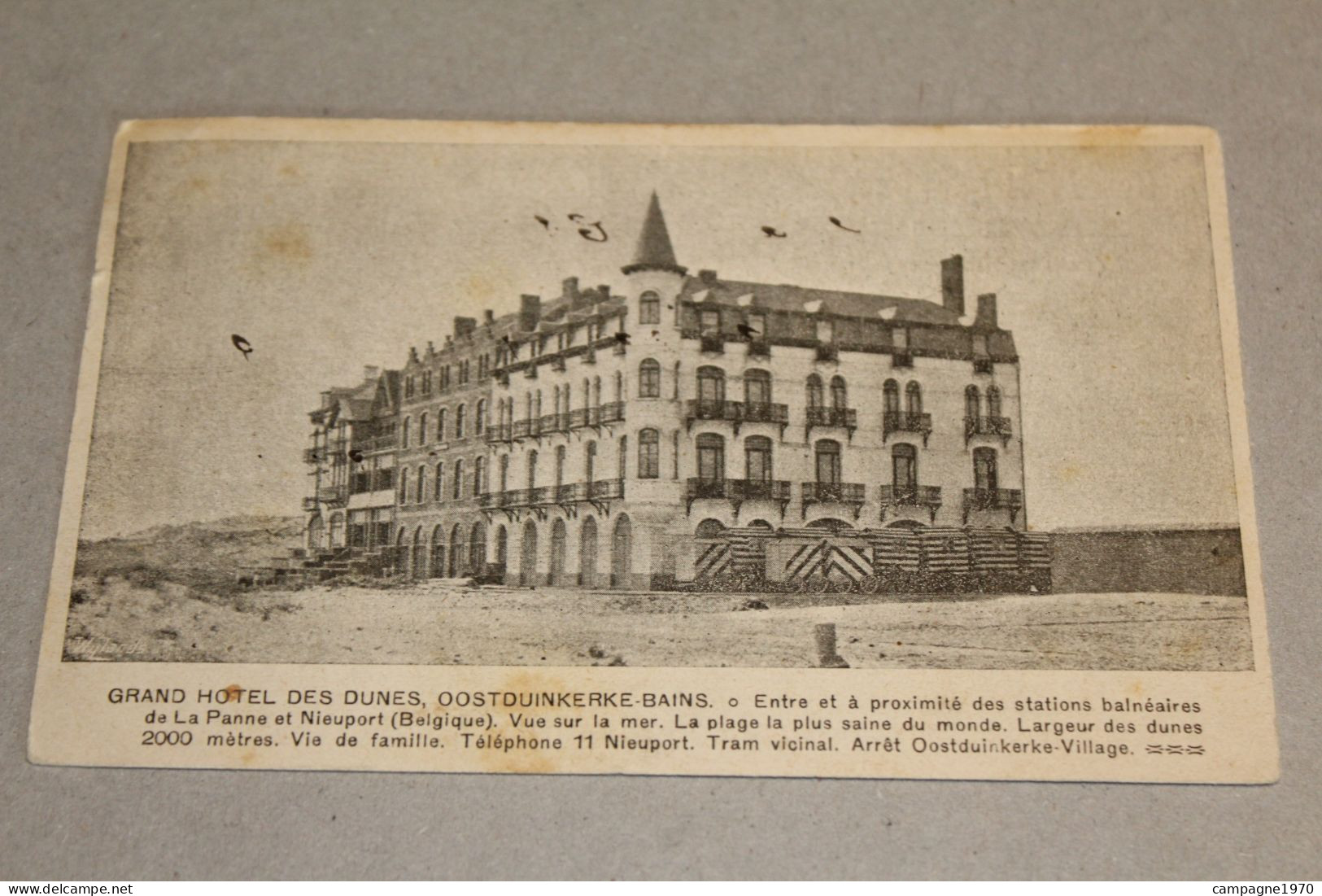 RARE CPA !! OOSTDUINKERKE BAD ( KOKSIJDE NIEUWPOORT ) - GRAND HOTEL DES DUNES - Oostduinkerke