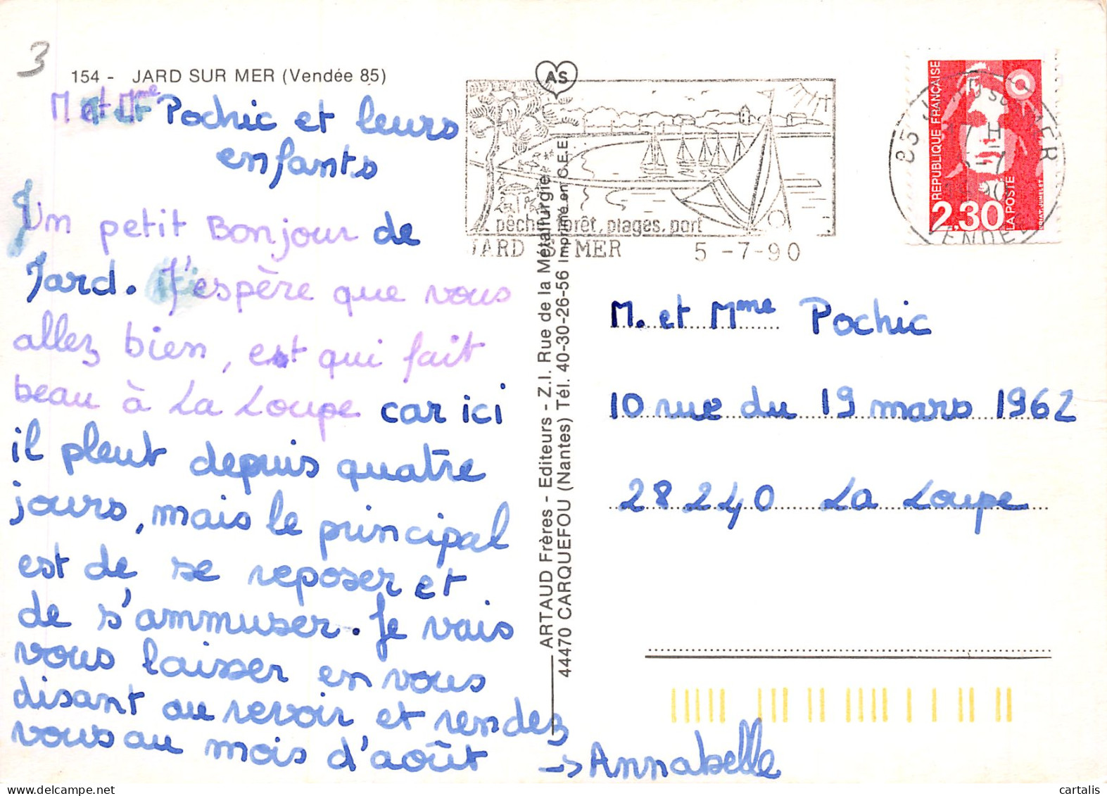 85-JARD SUR MER-N°3830-D/0079 - Other & Unclassified