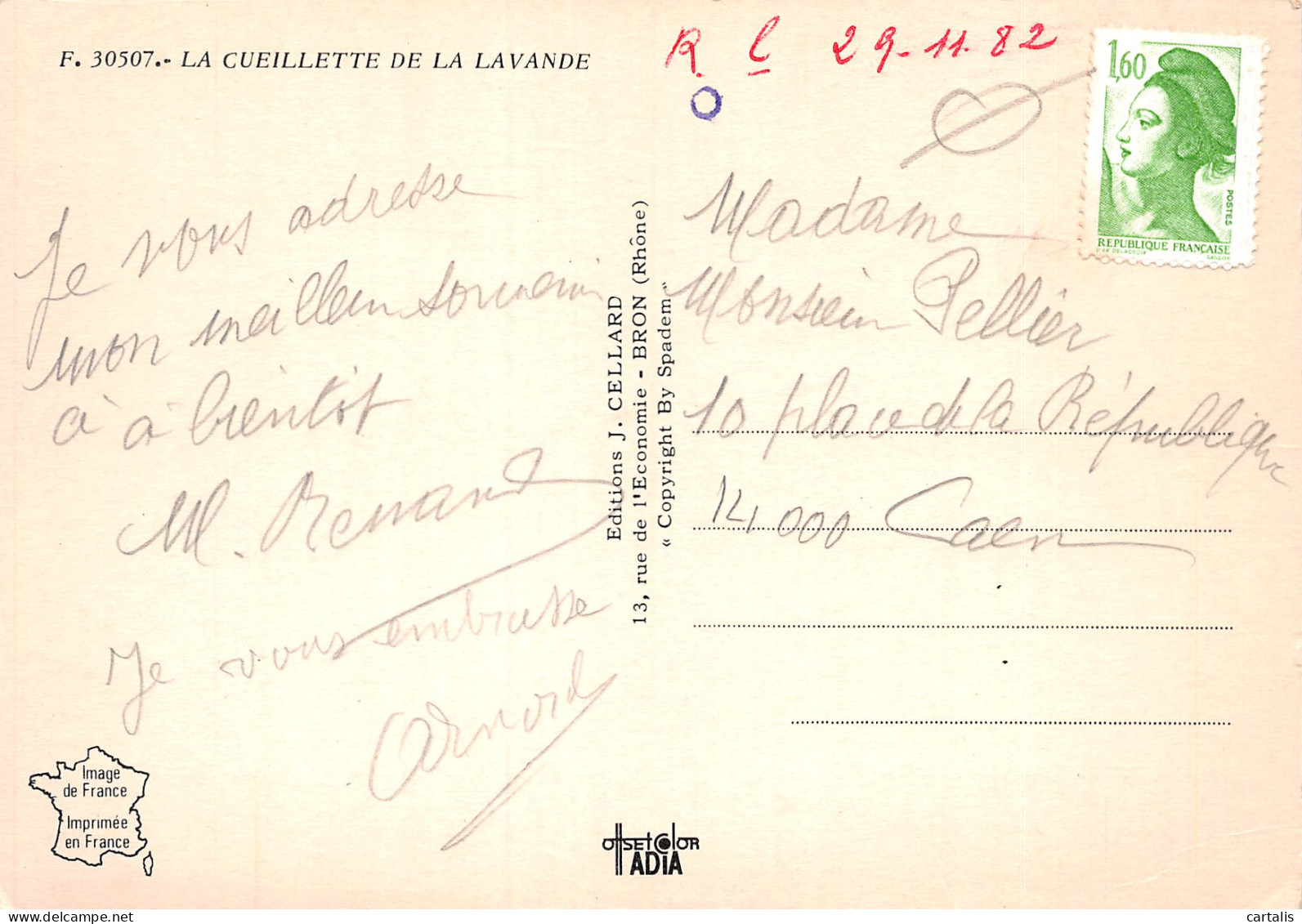 84-CUEILLETTE DE LA LAVANDE-N°3830-C/0371 - Andere & Zonder Classificatie