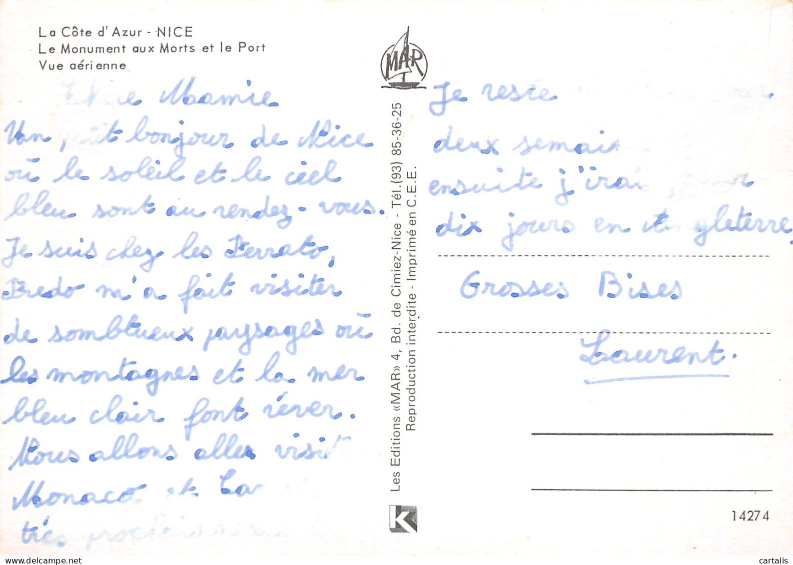 06-NICE-N°3830-C/0297 - Autres & Non Classés