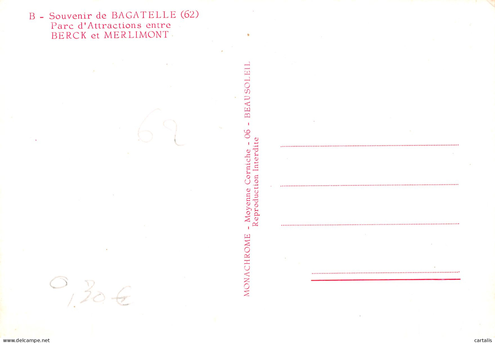 62-BAGATELLE-N°3830-C/0131 - Other & Unclassified