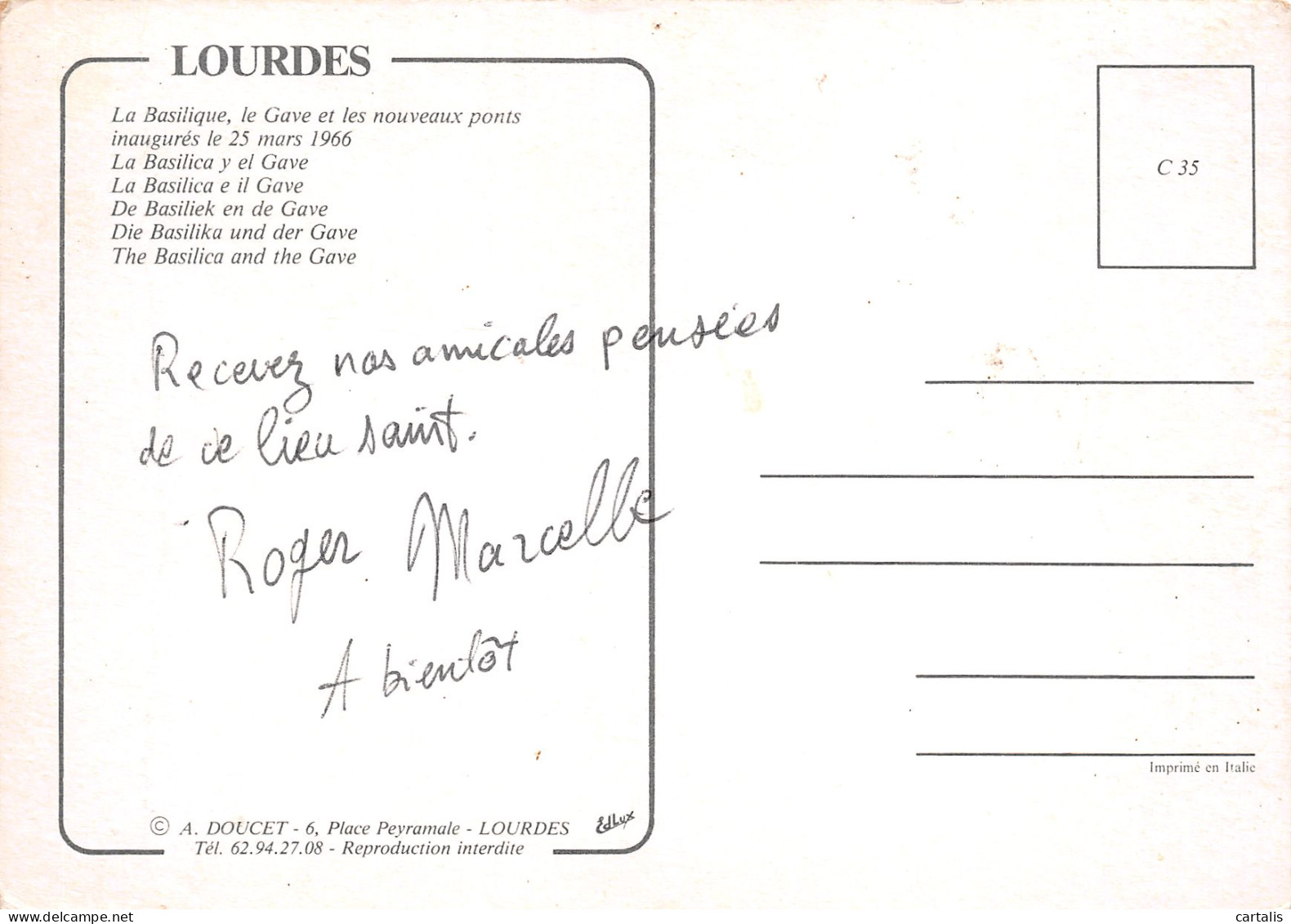 65-LOURDES-N°3830-B/0347 - Lourdes