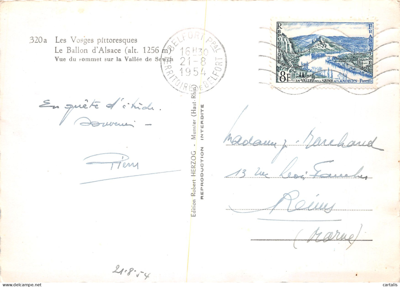 68-BALLON D ALSACE-N°3830-B/0167 - Other & Unclassified