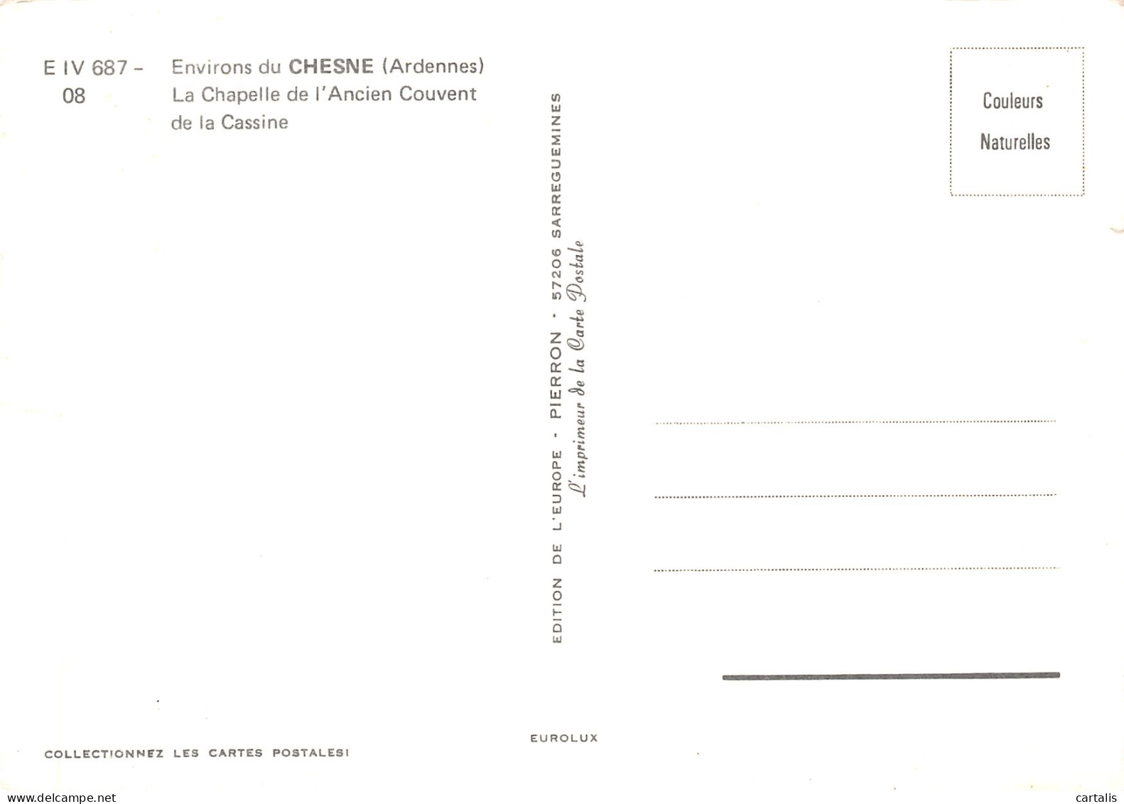 08-COUVENT DE LA CASSINE-N°3830-B/0155 - Otros & Sin Clasificación