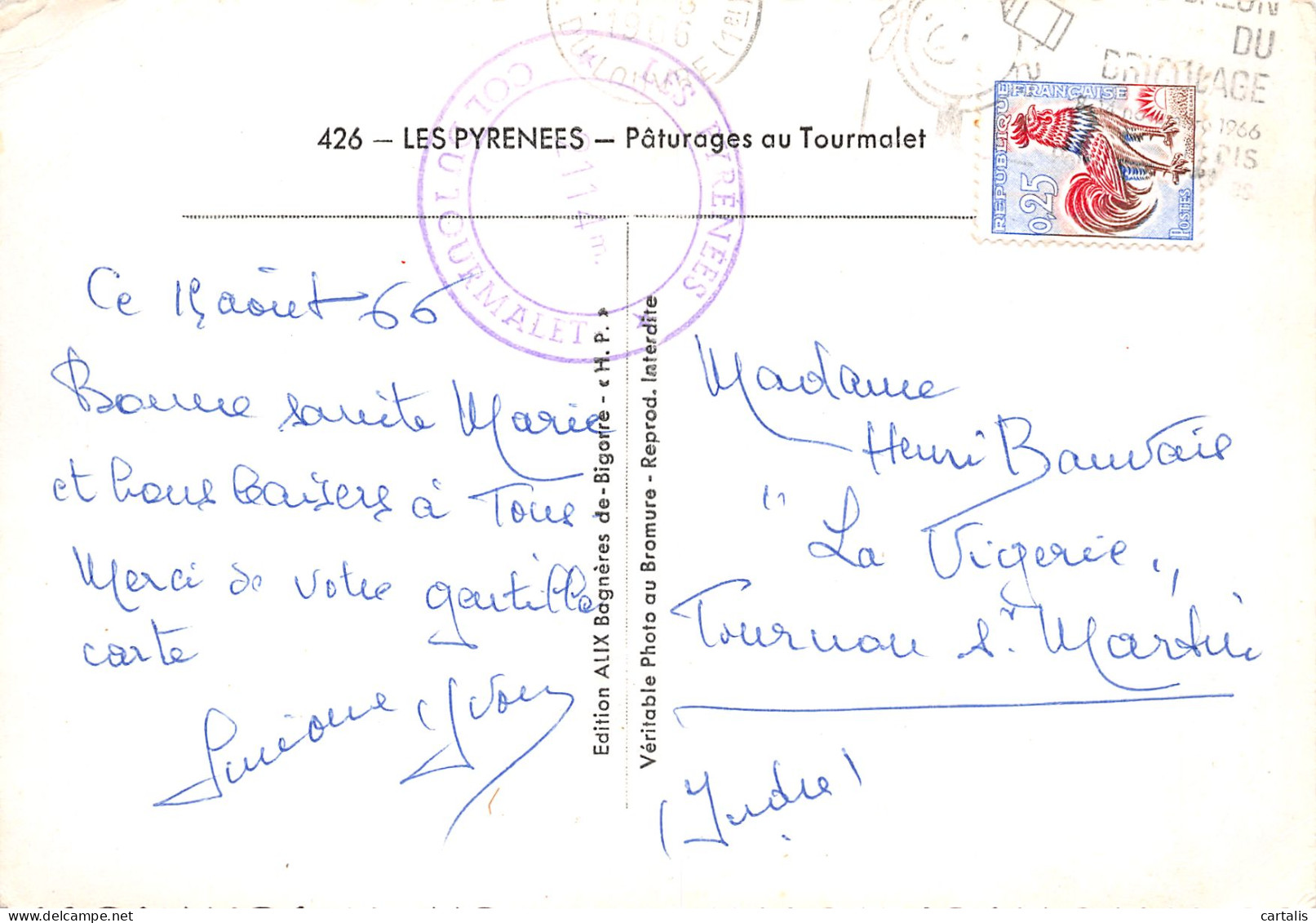 65-TOURMALET-N°3830-B/0083 - Autres & Non Classés