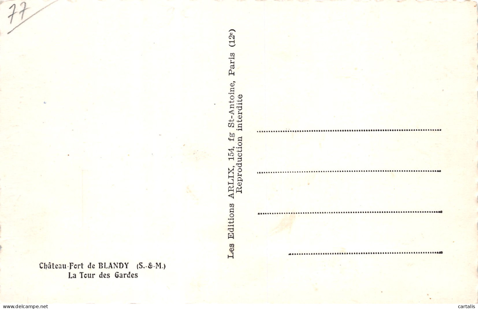 77-BLANDY-N°3830-E/0399 - Sonstige & Ohne Zuordnung